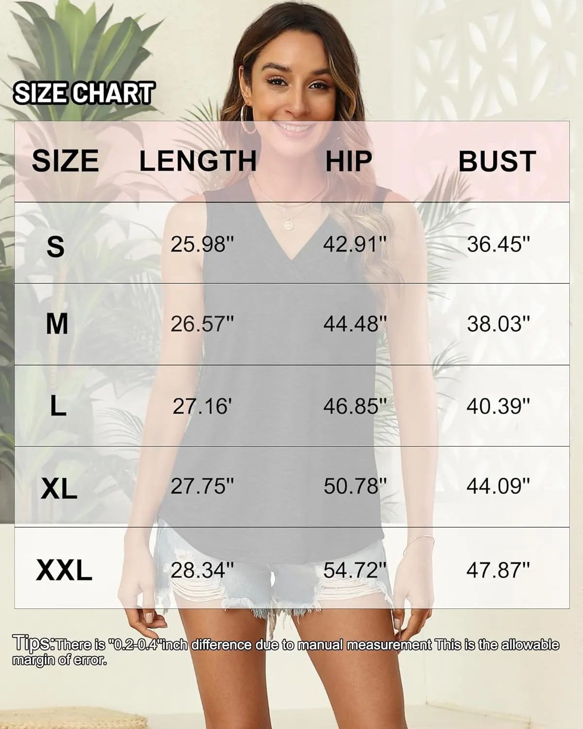 3 Pack Women's V Neck Tank Tops Summer Casual Sleeveless Loose Fit Basic T Shirts 2025 Fashion Beach Vacation Clothes