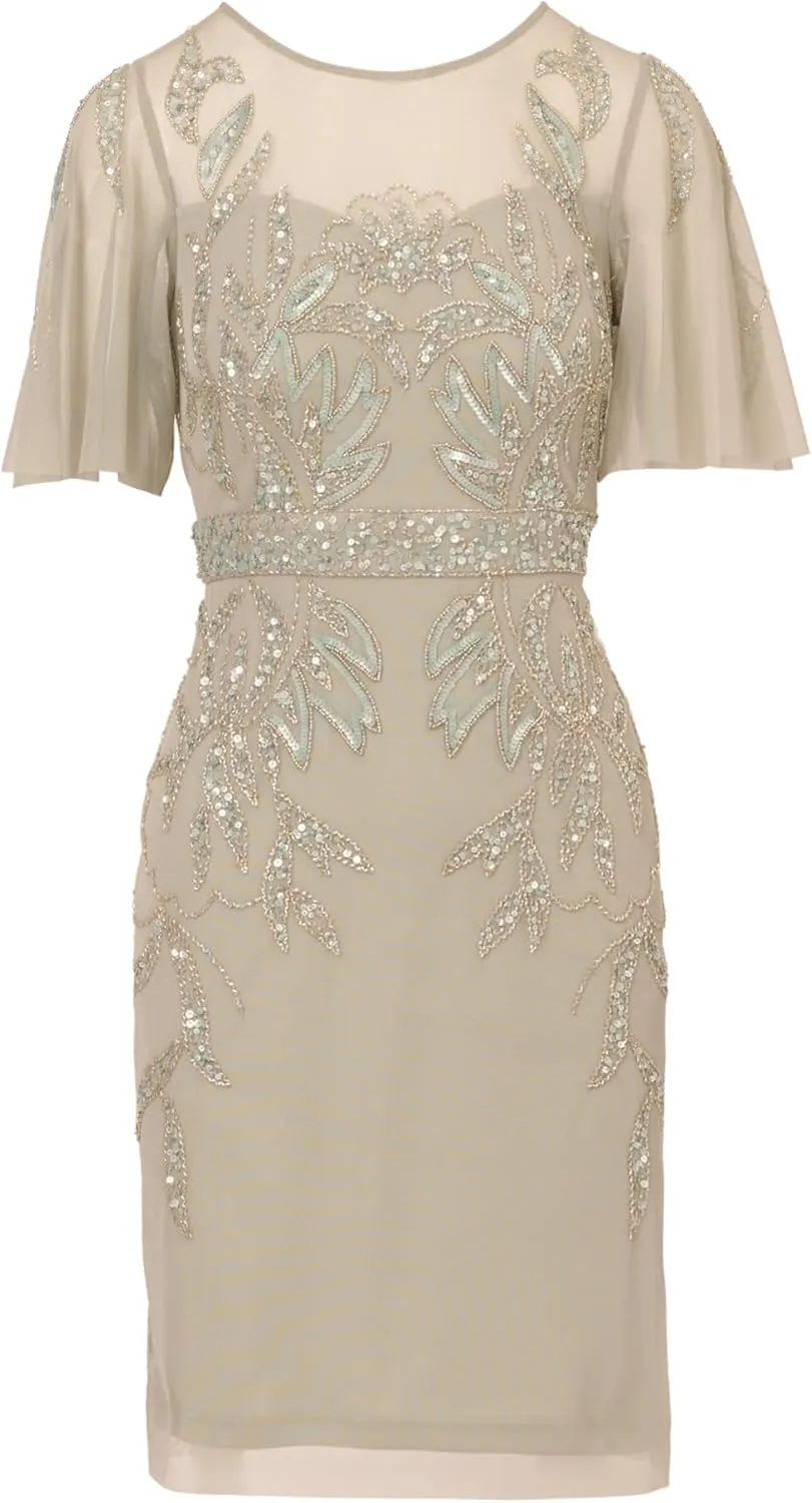Adrianna Papell Women's Beaded Cocktail Dress