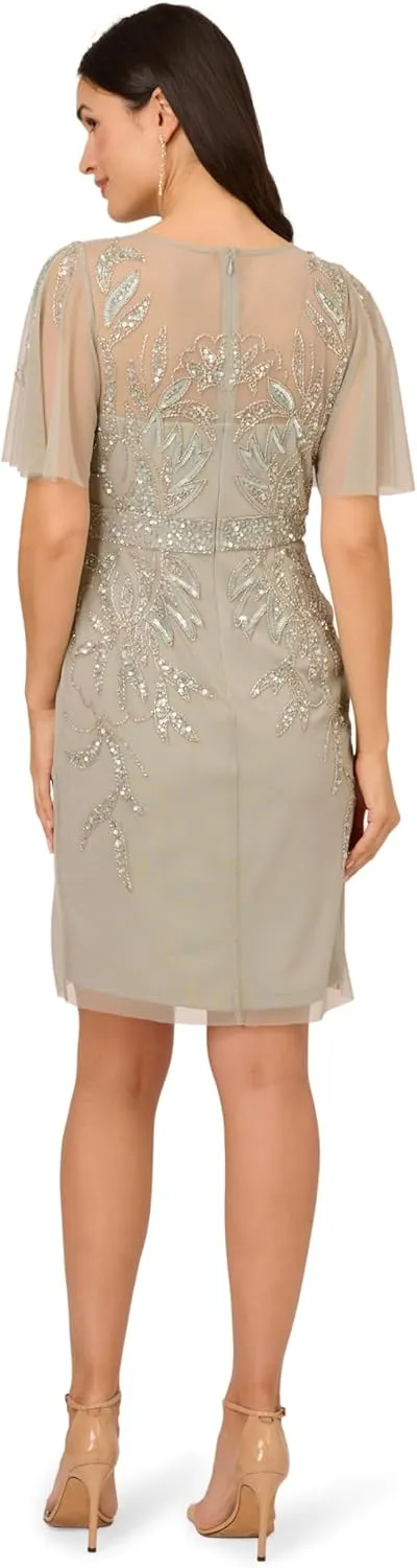 Adrianna Papell Women's Beaded Cocktail Dress