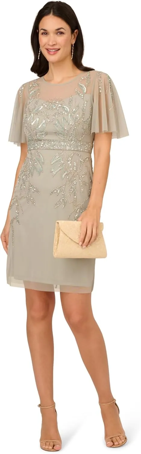 Adrianna Papell Women's Beaded Cocktail Dress