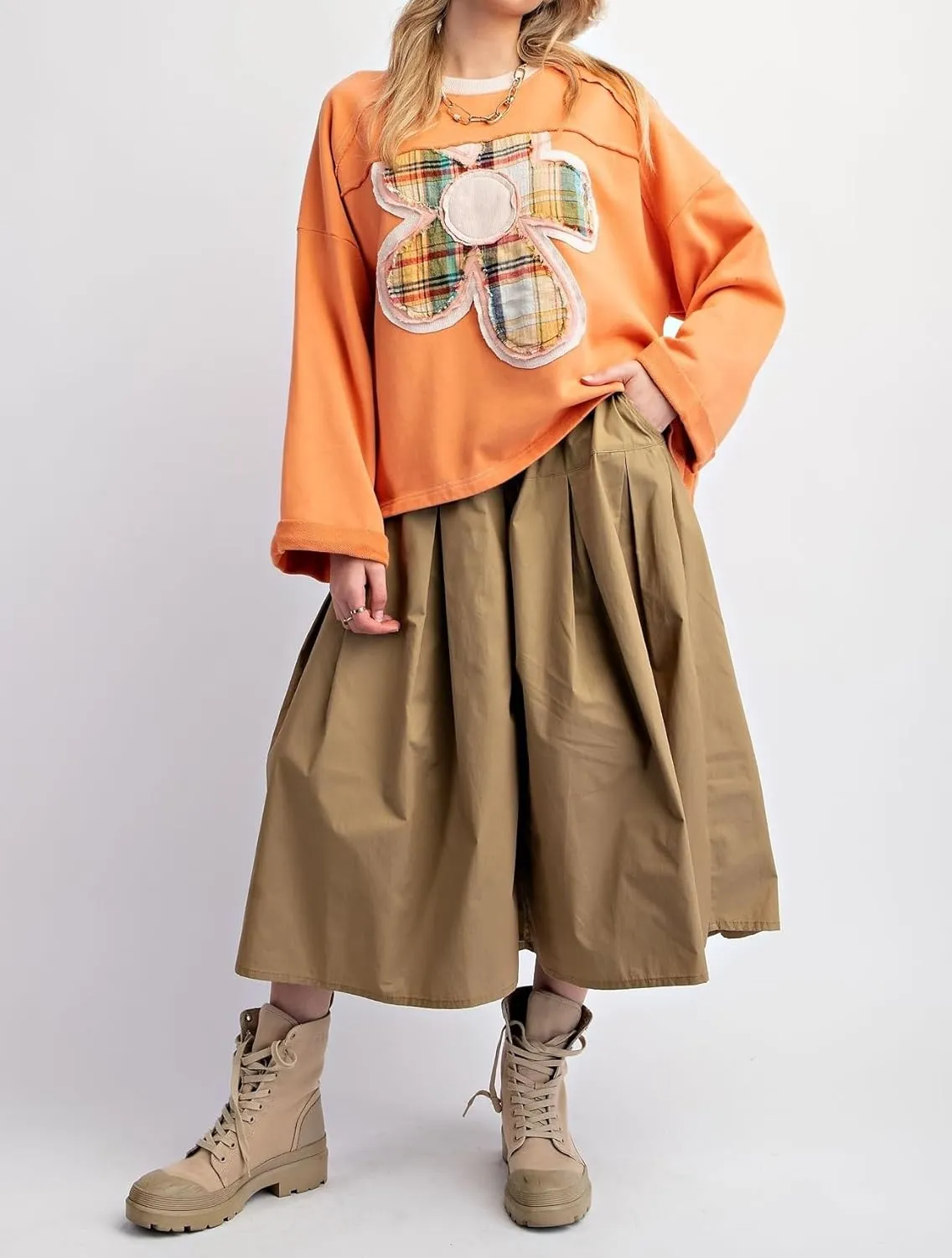Argeousgor Women Oversized Graphic Sweatshirt Y2k Drop Shoulder Crewneck Long Sleeve Shirt Tops Vintage Sweater Jacket
