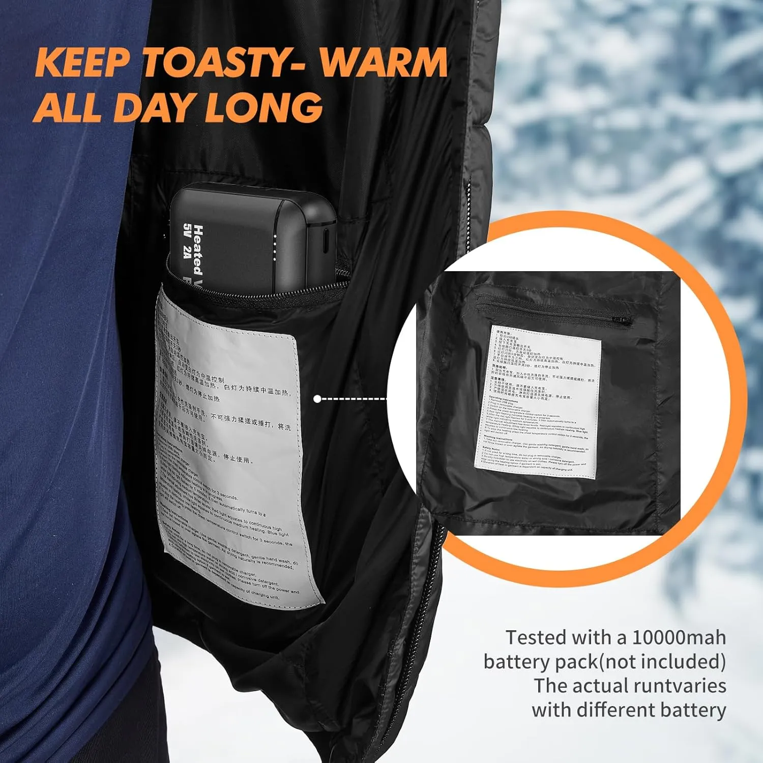 bellaciao Heated Vest Gift for Men Women 5v 2a USB Charging Heating Vest for Men Women not included battery