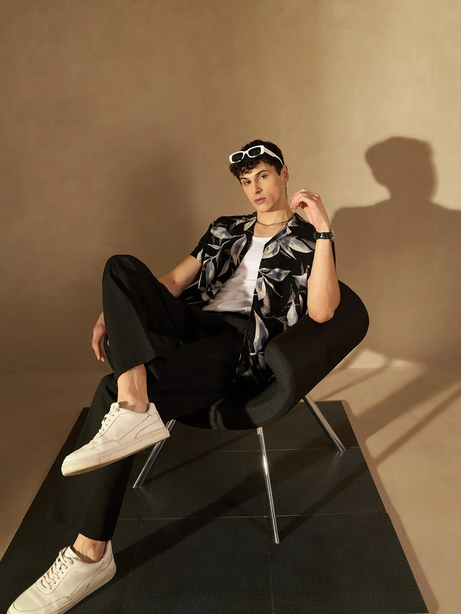 Black: Baggy Fit Korean Trouser