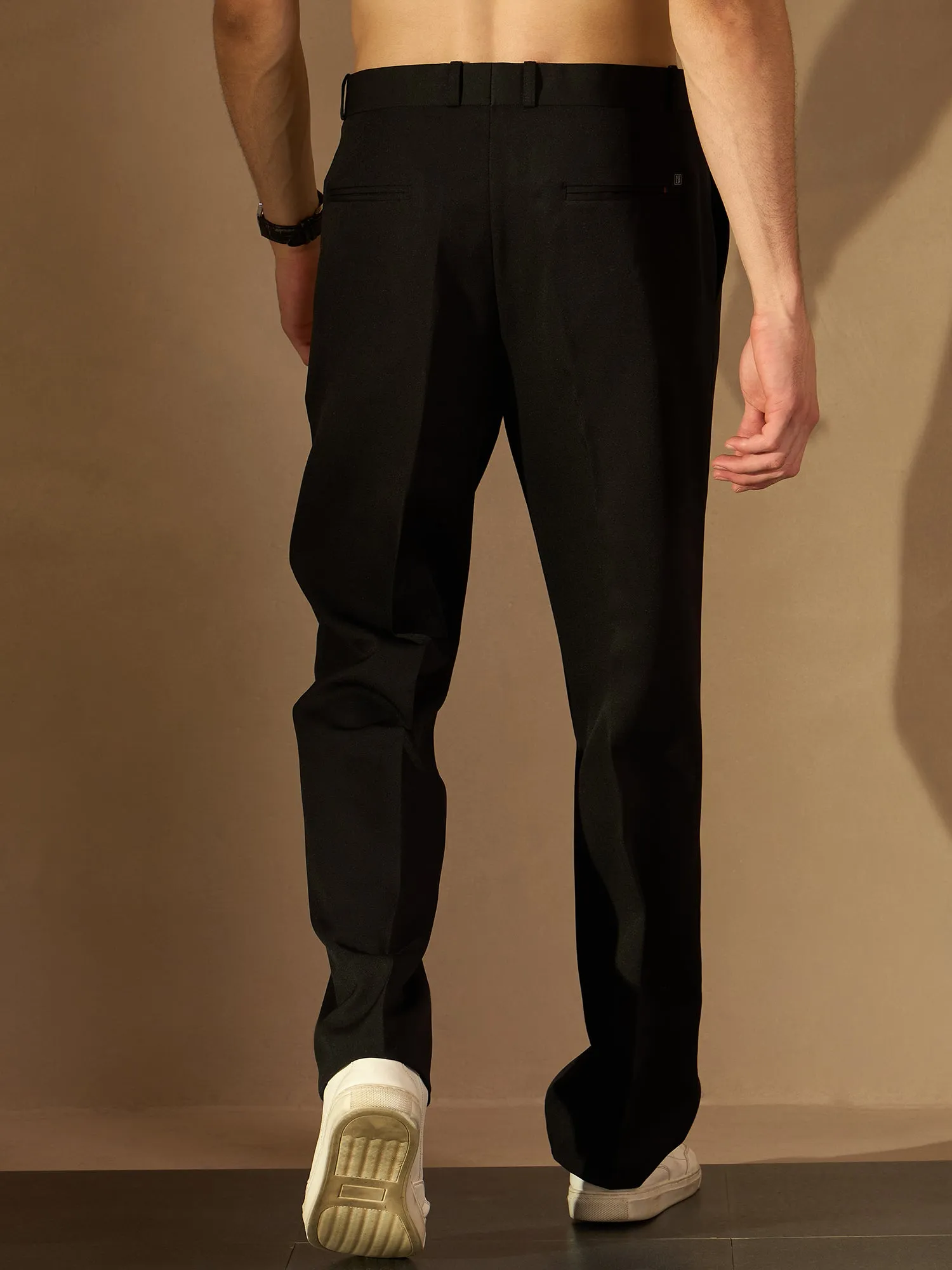 Black: Baggy Fit Korean Trouser