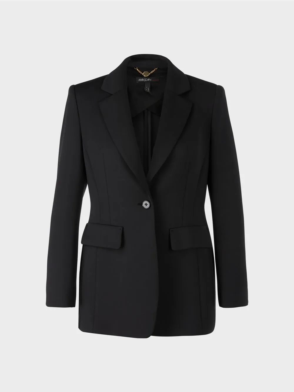 black feminine blazer