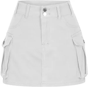 Cargo Denim Skirts for Women Solid Casual Short Jean Skirt Bodycon High Waist Wrap Skirts 2025 Trendy Y2K Mini Skirt