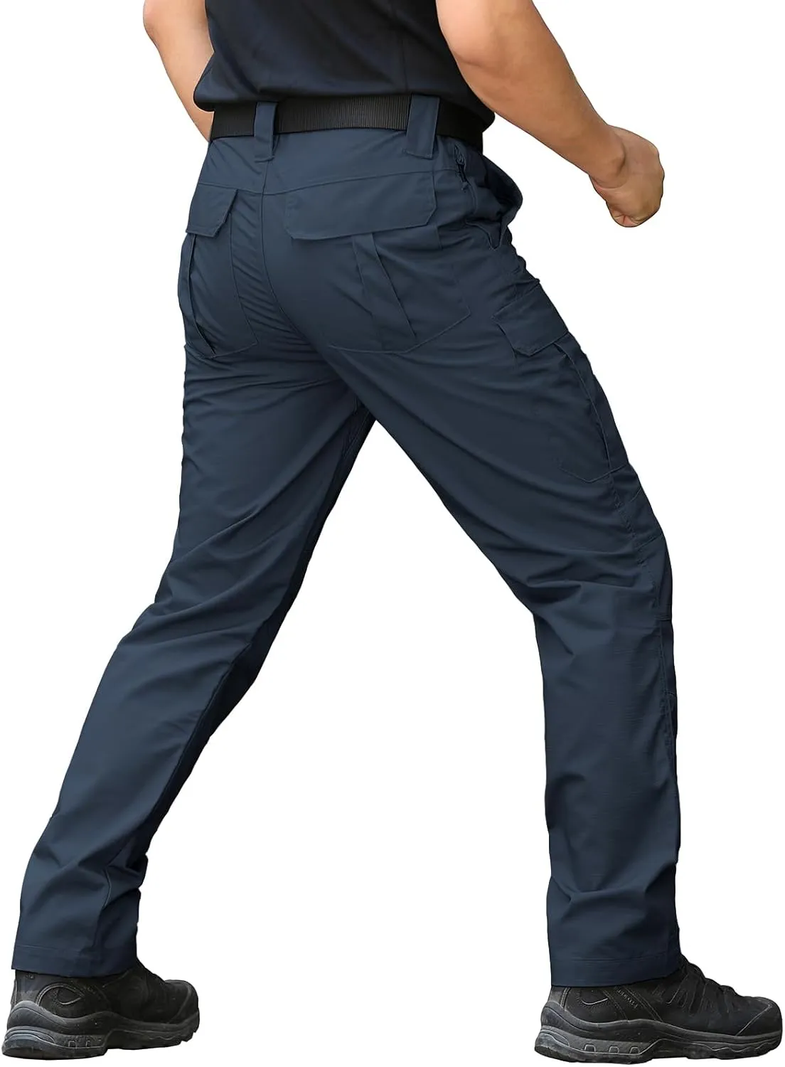 CARWORNIC Men's Ripstop Tactical Pants Water-Resistant Military Cargo Pants Lightweight EDC Pockets Outdoor Hiking Work Pants