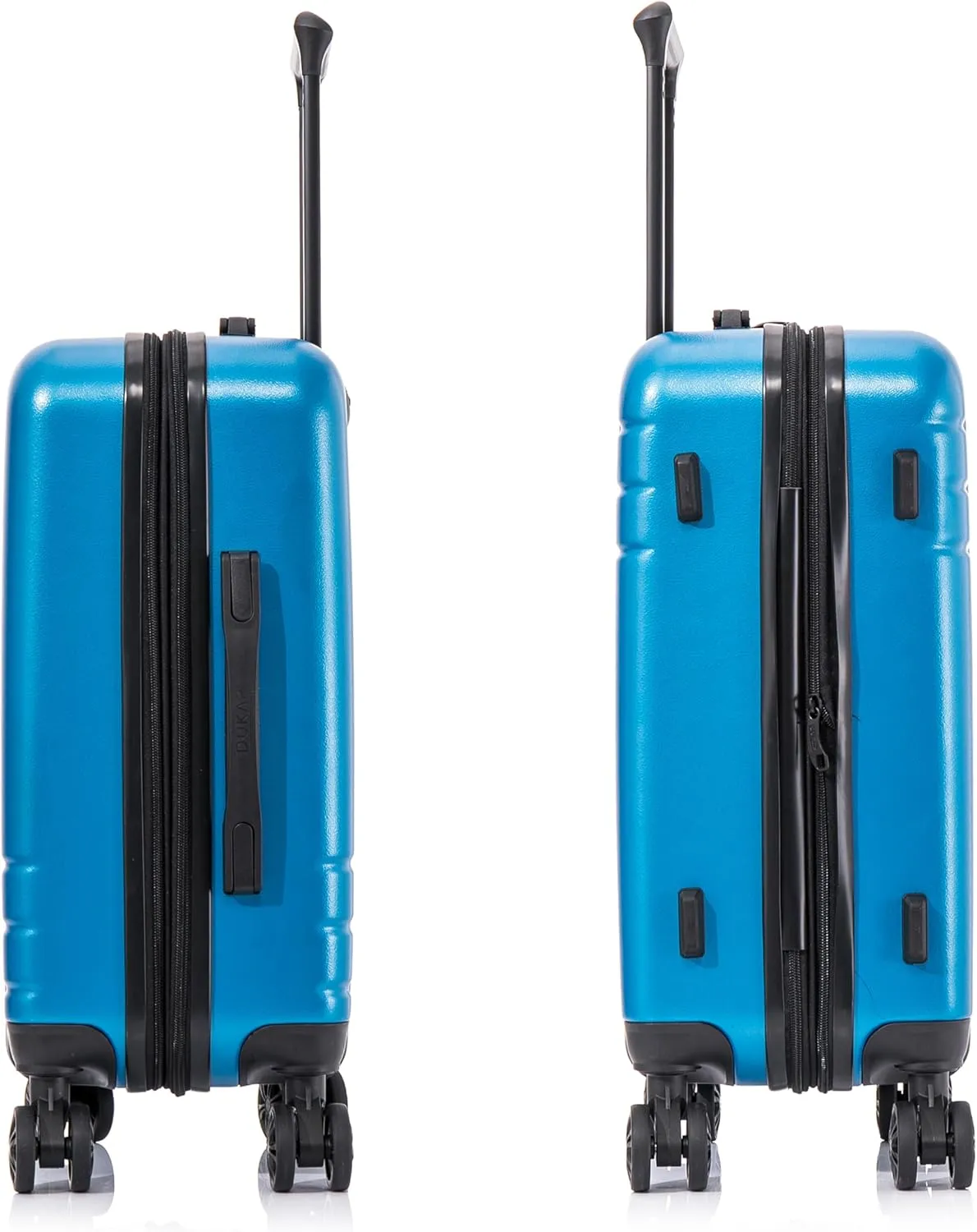 DUKAP ZAHAV Hardside Luggage with Spinner Wheels | 20 in Durable Lightweight Carry on Suitcase for Travel | Zipper Clouser Suit Case with Gel Handles and Trolley | Teal