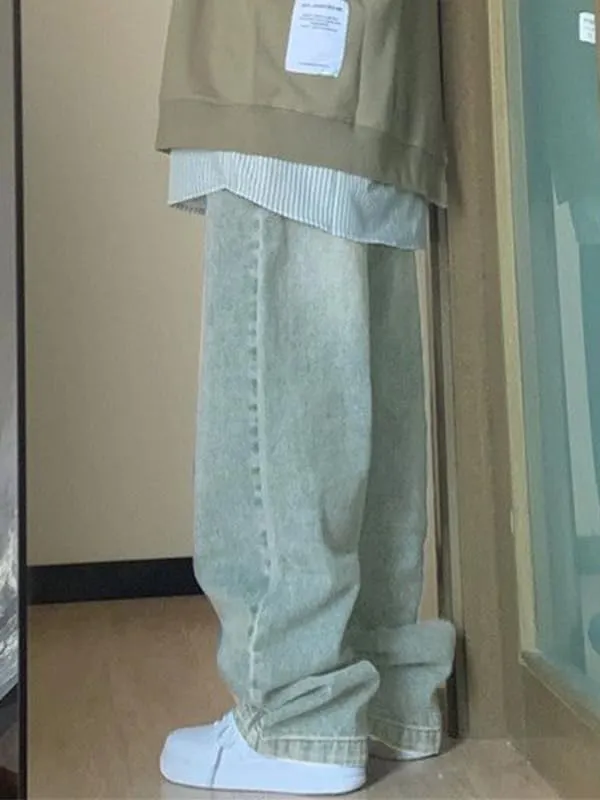 EMMIOL Wide Leg Jeans for Women - Low Waist Baggy Loose Boyfriends Denim Pants - Y2K 90S Style