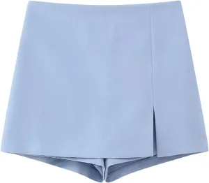 Fashion Skirts for Women 2024 Trendy Womens High Waisted Mini Solid Color Slim Fit Short Skirt Pants A Line Skirt