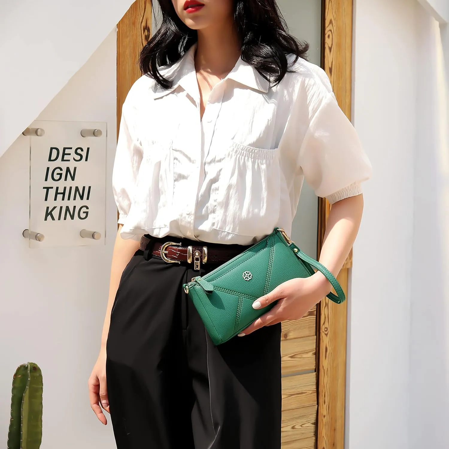 FSD.WG Women Tassel Zipper Pocket Crossbody Bag Shoulder Purse Fashion Travel Bag Evening Clutch Purses
