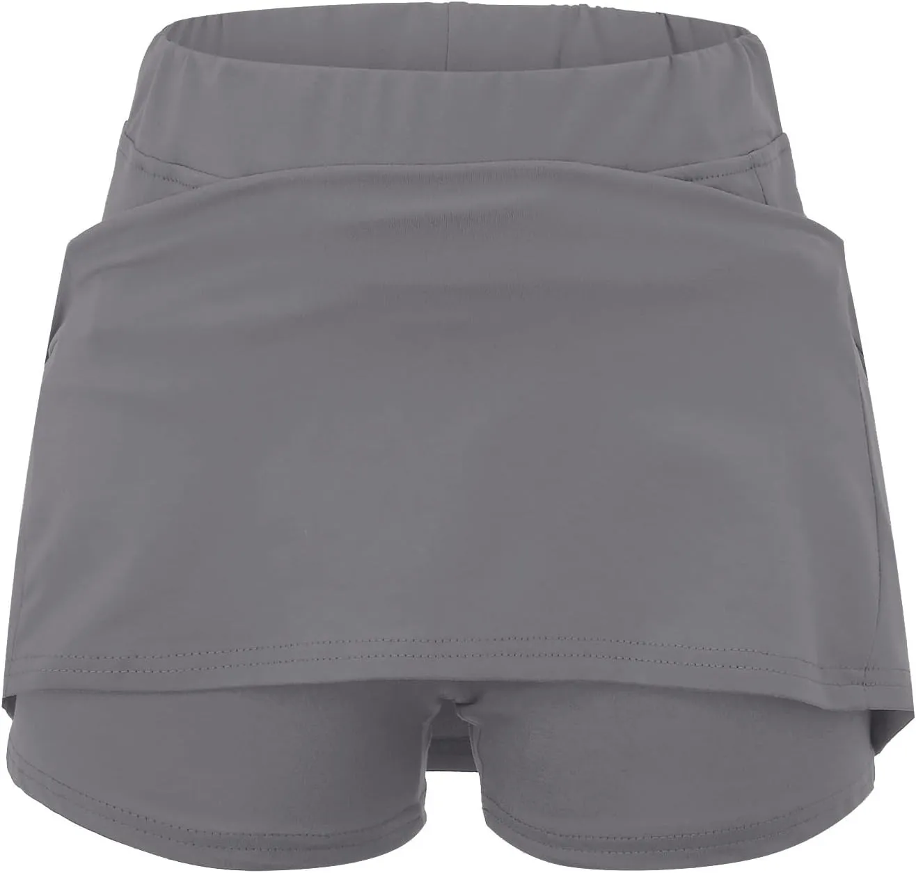 Generic Skorts for Women with Pockets - Lightweight Skirt Athletic Inner Shorts for Running Tennis Golf Workout Sports