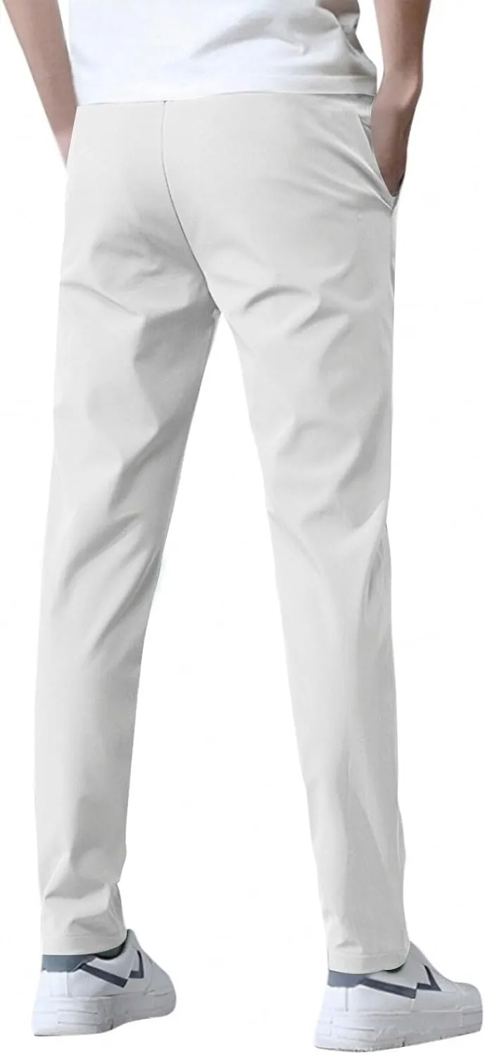 Glide Pants Men Quick Dry Breathable Work Pants Stretch Waterproof Active Hiking Lightweight Trousers with Pockets