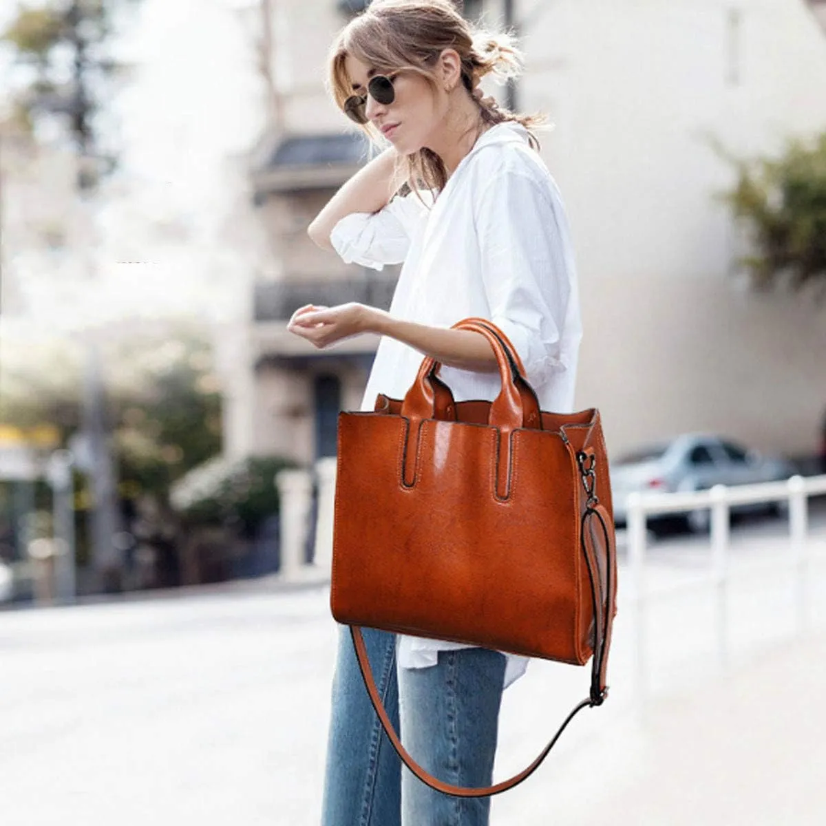 Hobo Bags for Women PU Leather Handbags Shoulder Top Handle Bag with Detachable Strap Black