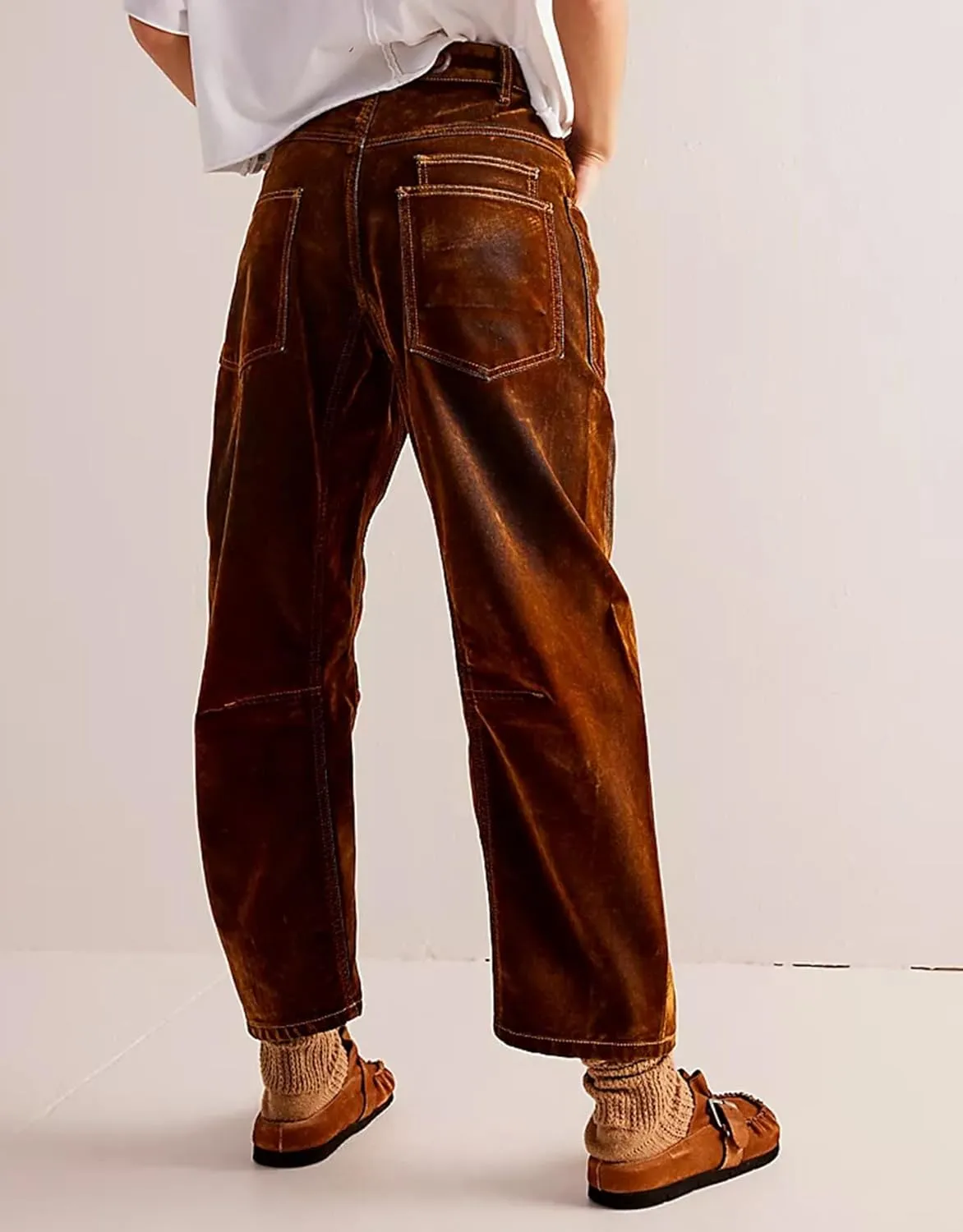 Kedera Mid Rise Barrel Pant Women 2025 Spring Drawstring Wide Leg Denim Jean Trousers Baggy Boyfriend Jean with Pockets