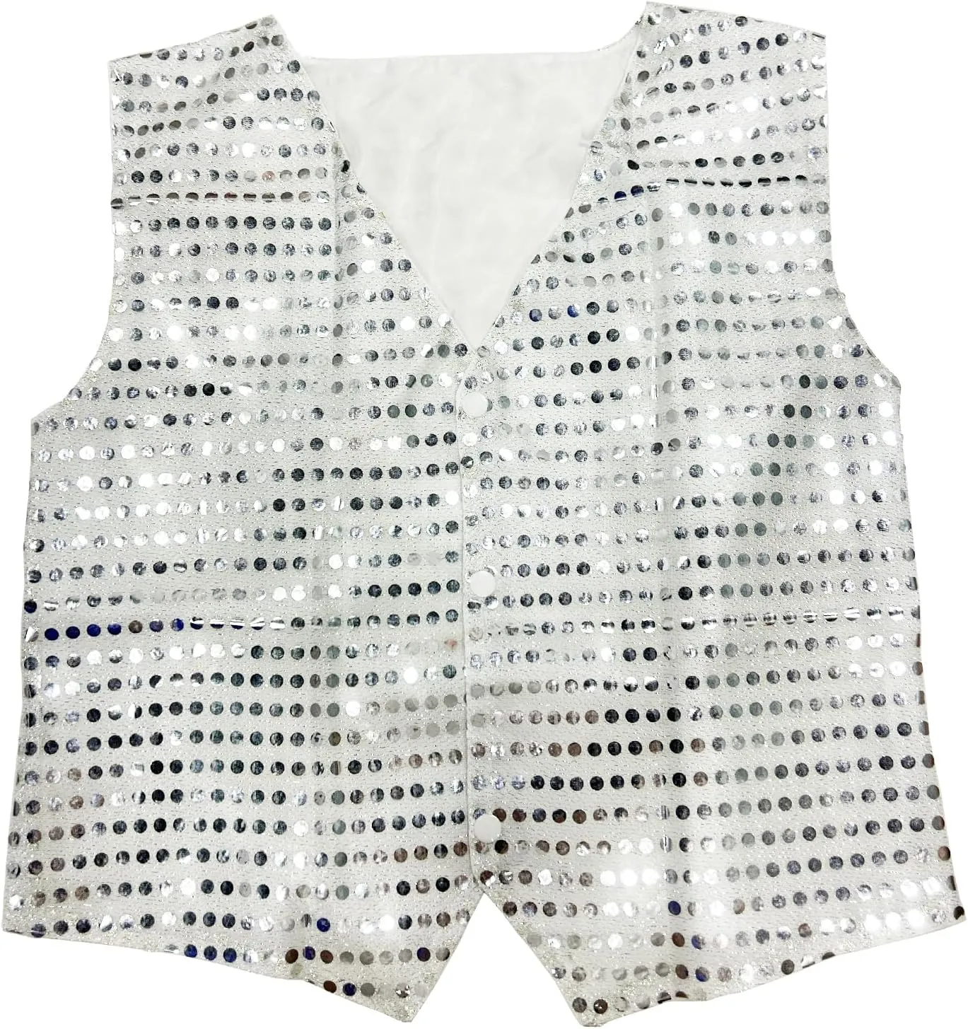 Kids Boys Girls Sequins Waistcoat Sleeveless V neckline Hip-Hop Jazz Dance Party Stage Performance Jacket Vest Costume