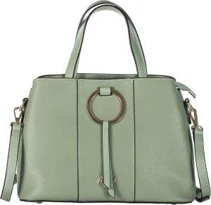 Mabel Womens Multiple Pockets Handbag - Top Handle Shoulder Satchel Bag - Trendy & Lightweight - 100% Vegan PU Leather - LUMI
