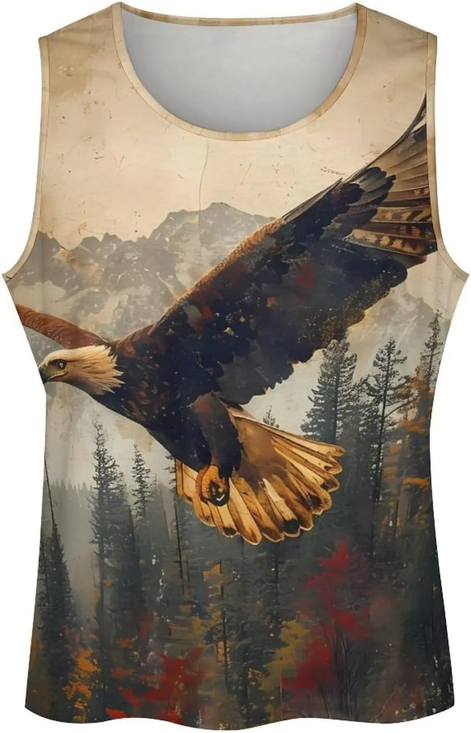 MARSVOVO Workout Tank Tops for Men Animal Graphic Casual Sleeveless Breathable Quick-Dry Muscle Vest Fashion Summer 2024