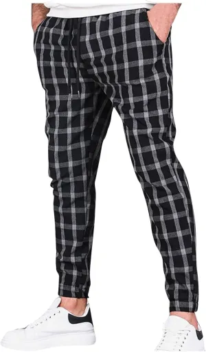 Mens Casual Slim Skinny Stretch Flat Front Solid Comfy Fashion Style Business Dress Slacks Chinos Pants