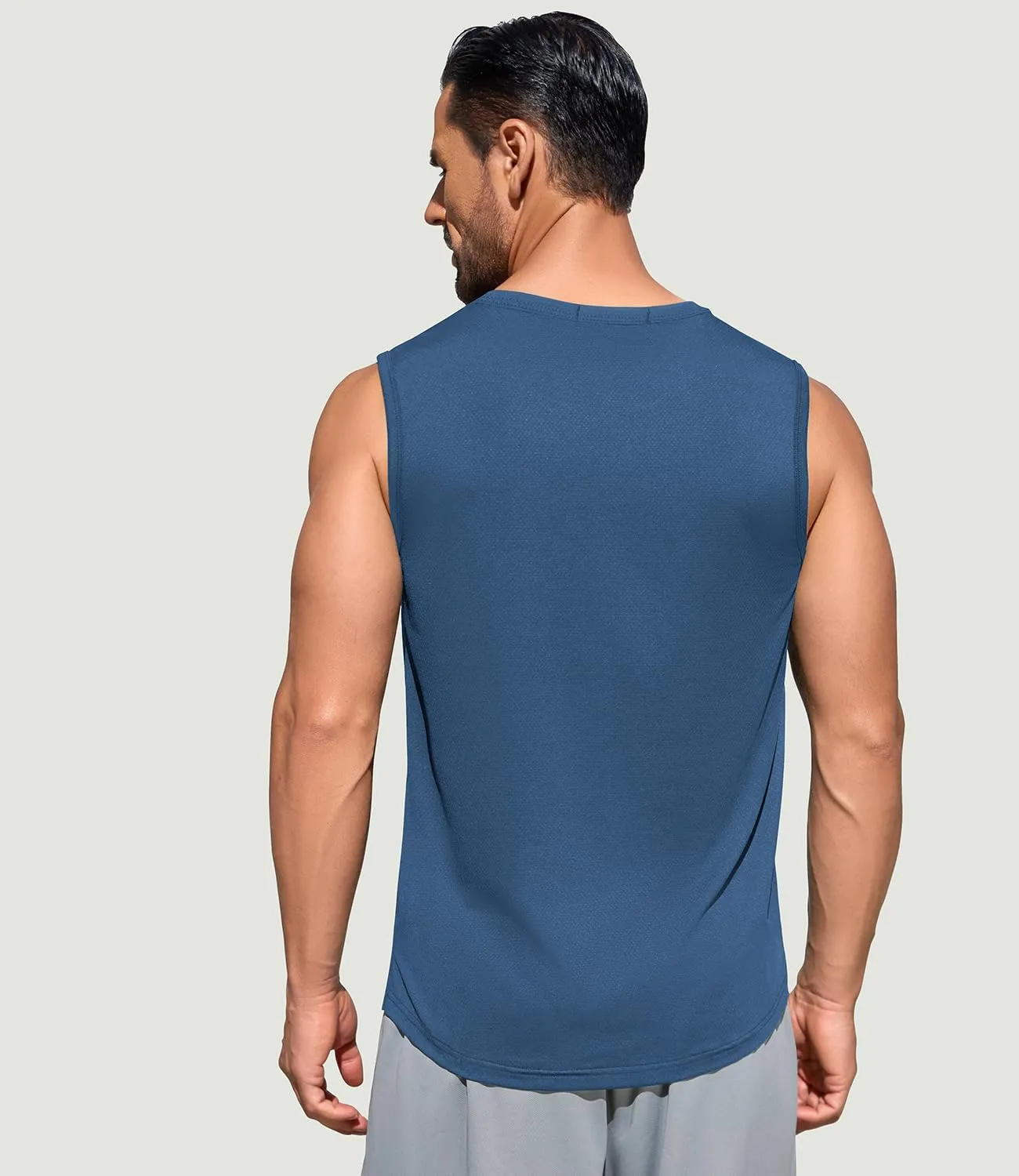 Men's Gym Tank Top Quick Dry 3 Pack Sleeveless Muscle Shirts Sun Protection UPF50  Running Workout Tank Tops