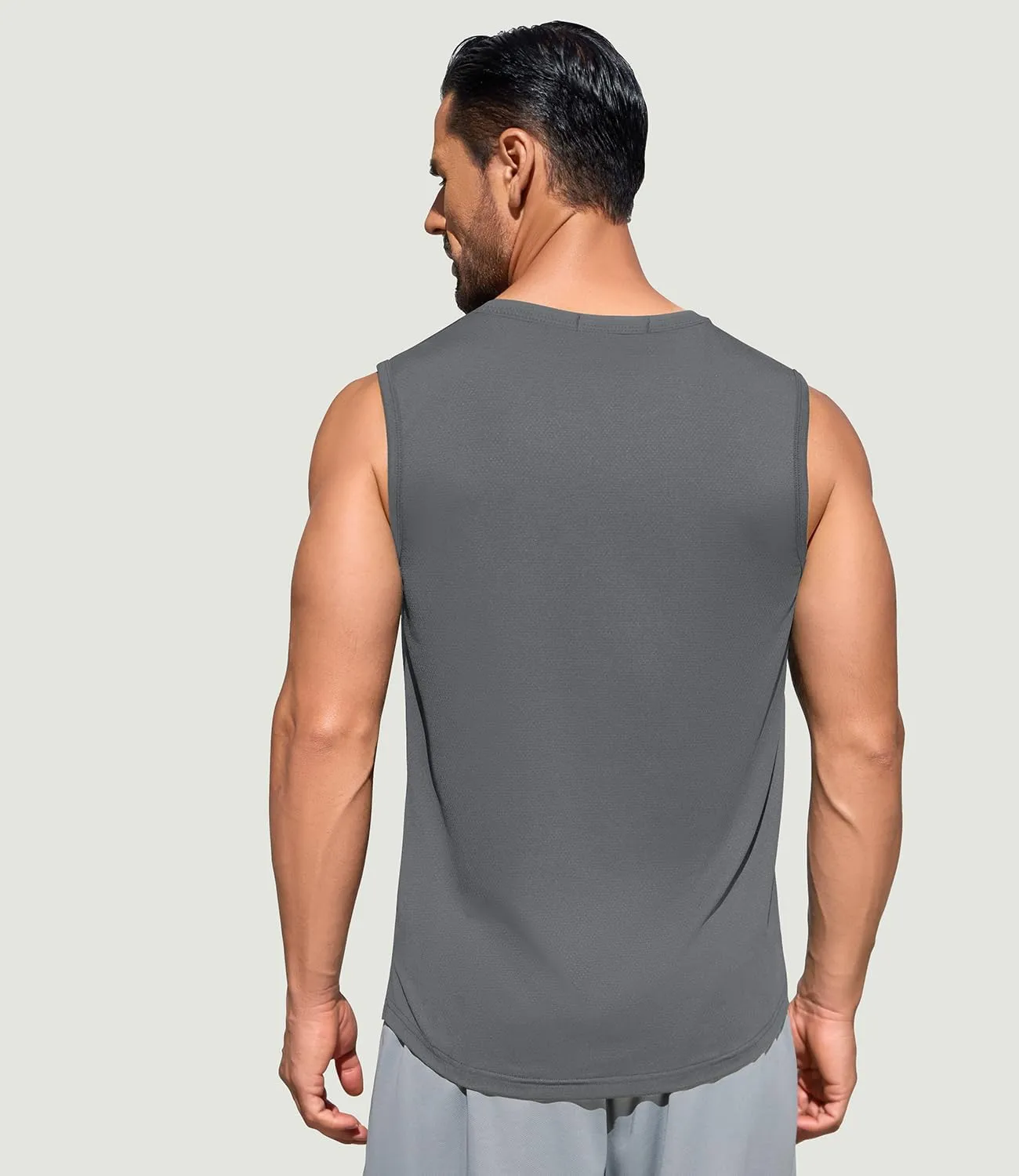 Men's Gym Tank Top Quick Dry 3 Pack Sleeveless Muscle Shirts Sun Protection UPF50  Running Workout Tank Tops