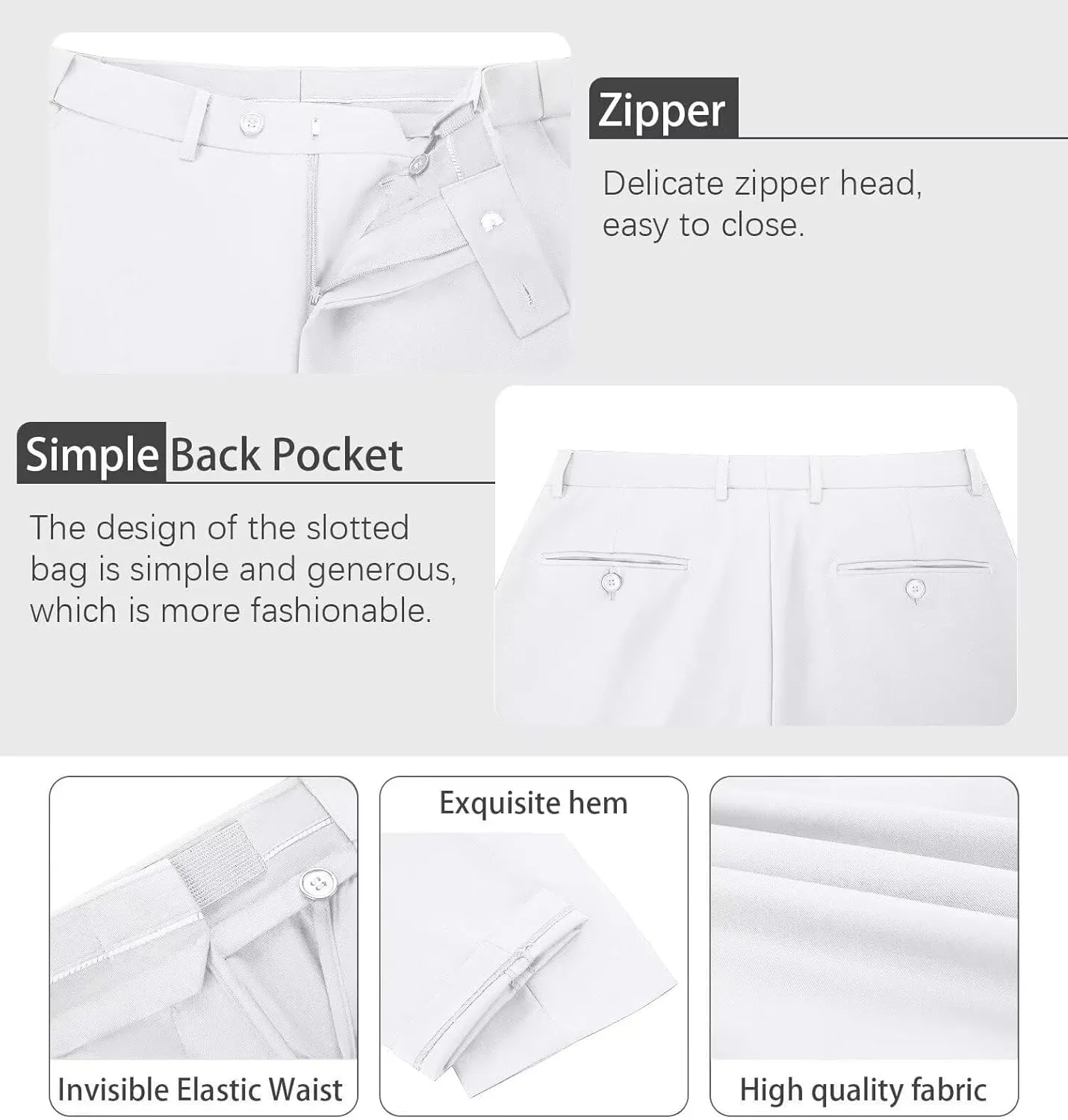 Mens Suits Vest Pant Set, Slim Fit 2 Pieces Casual Suit Waistcoat Wedding Groomsmen