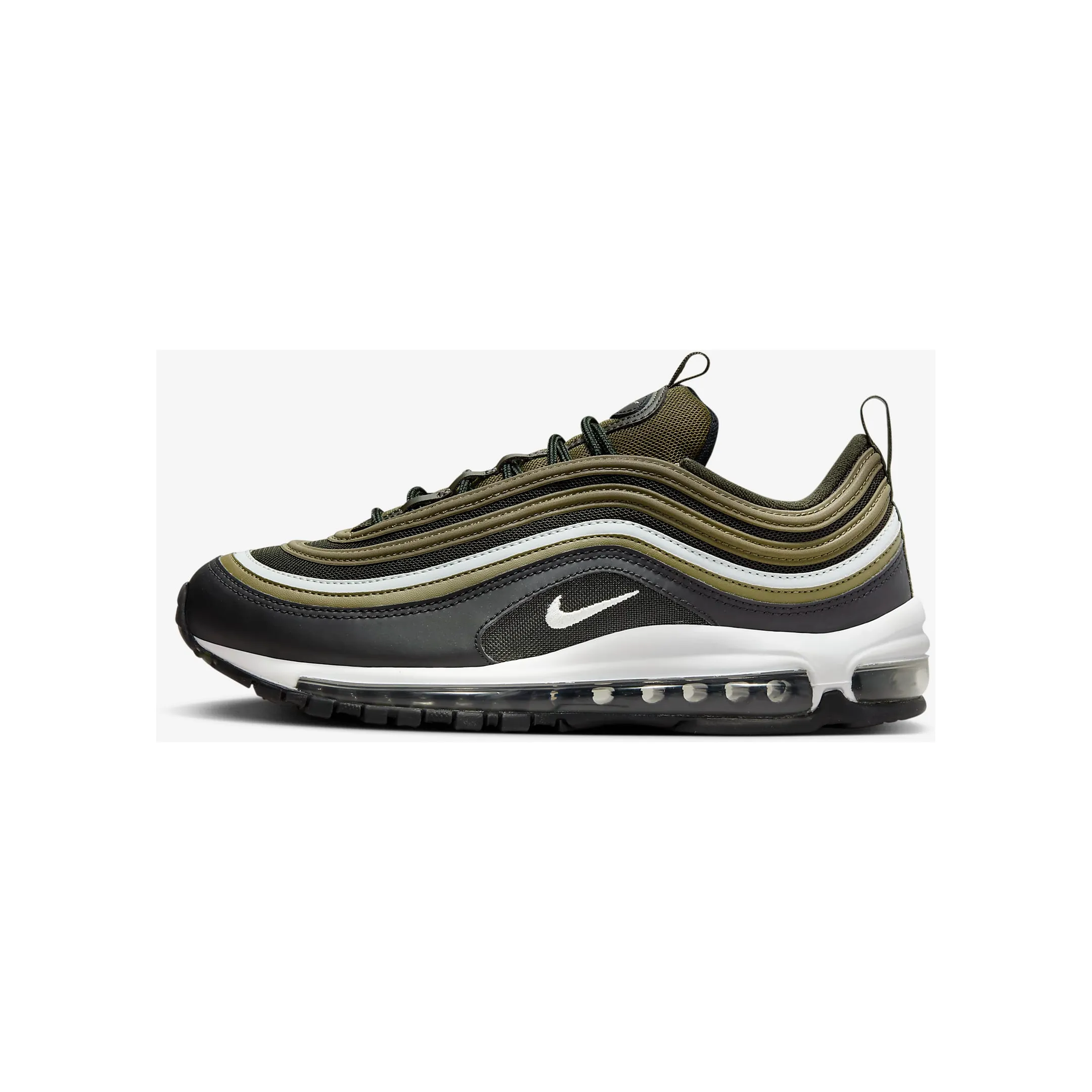 Nike Men's Air Max 97 Shoes - Medium Olive / Sequoia / Black / Light Silver