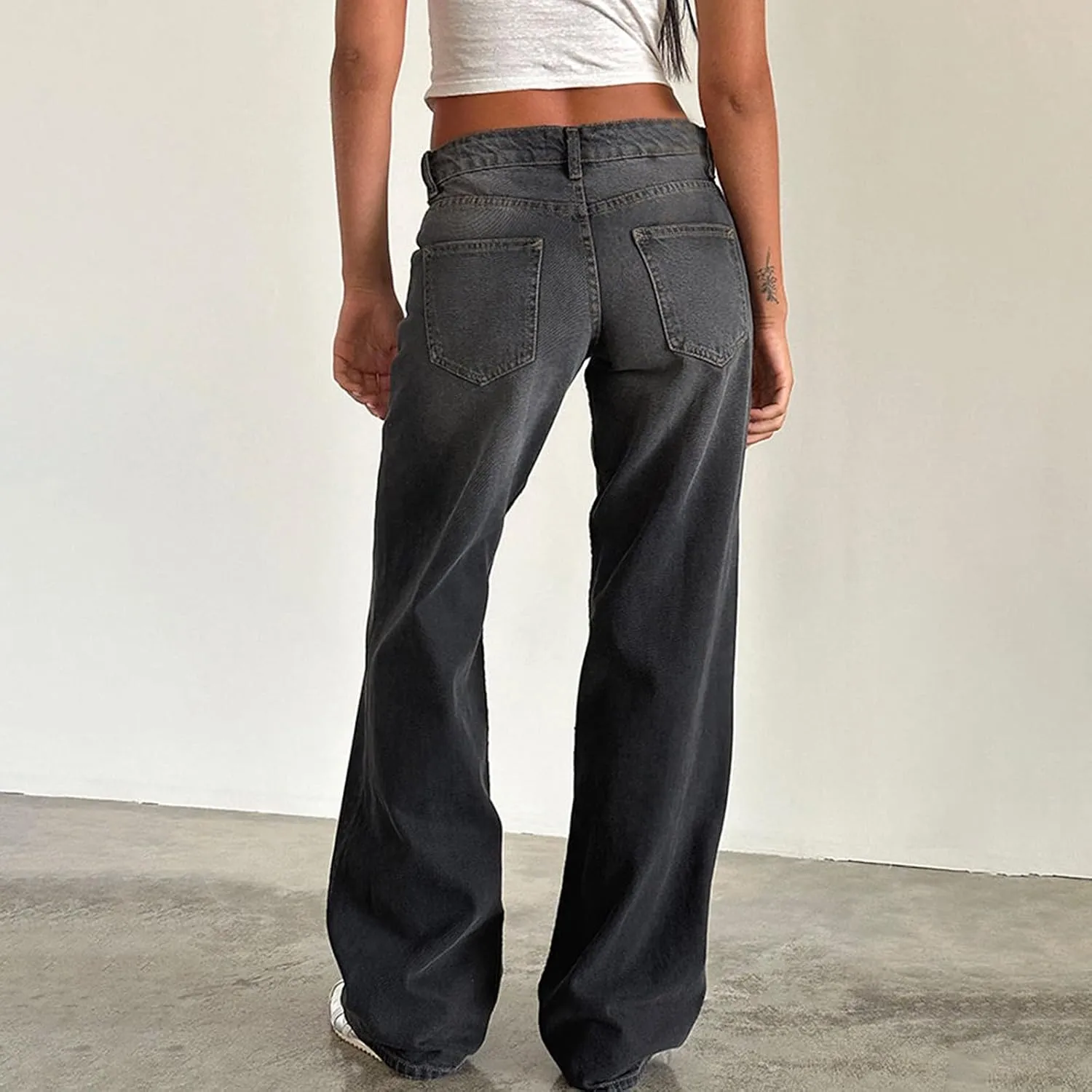 Oprah's Favorite Jeans Pants High Waisted Cropped Denim Pants Tummy Control Sailor Wide Leg Trouser Chiccurva Jeans