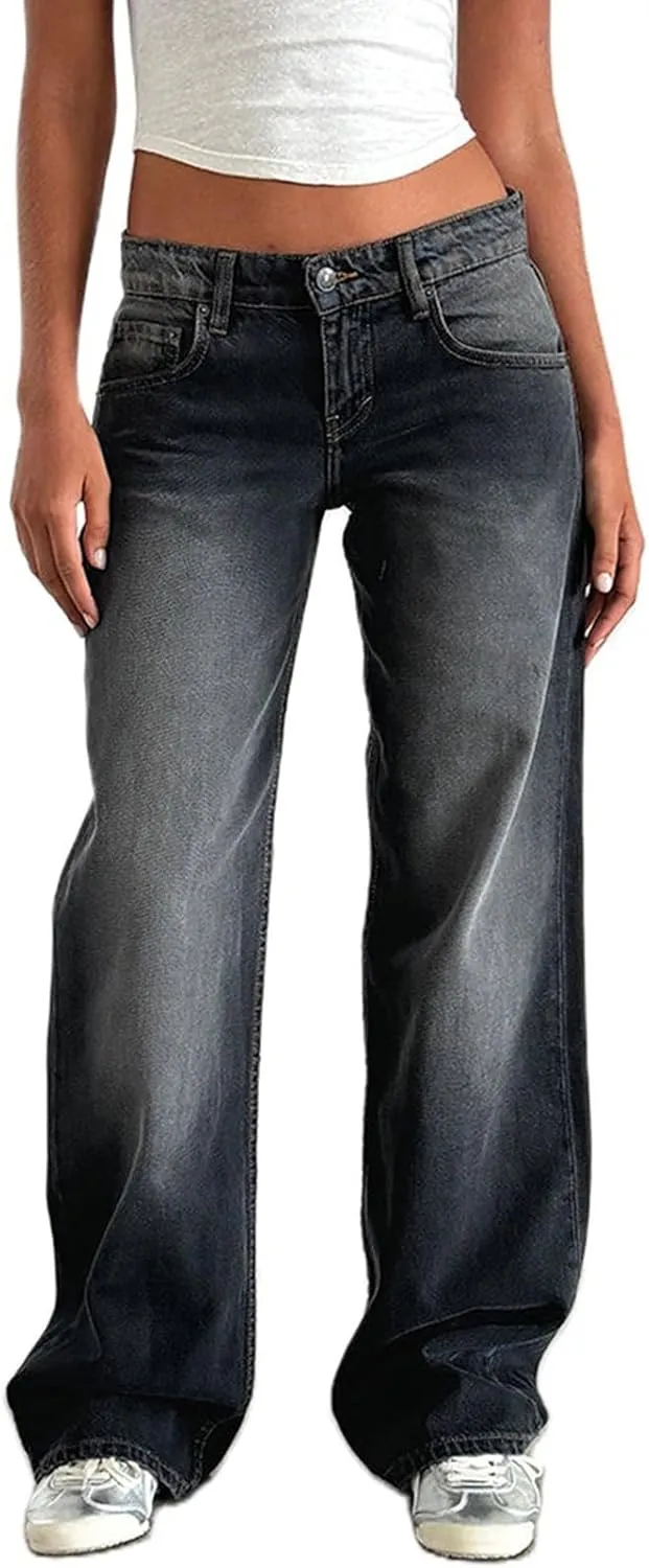 Oprah's Favorite Jeans Pants High Waisted Cropped Denim Pants Tummy Control Sailor Wide Leg Trouser Chiccurva Jeans