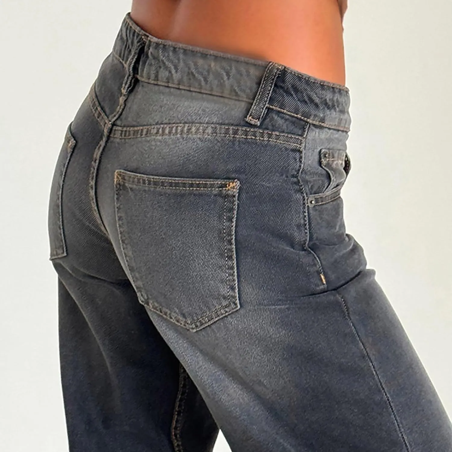 Oprah's Favorite Jeans Pants High Waisted Cropped Denim Pants Tummy Control Sailor Wide Leg Trouser Chiccurva Jeans