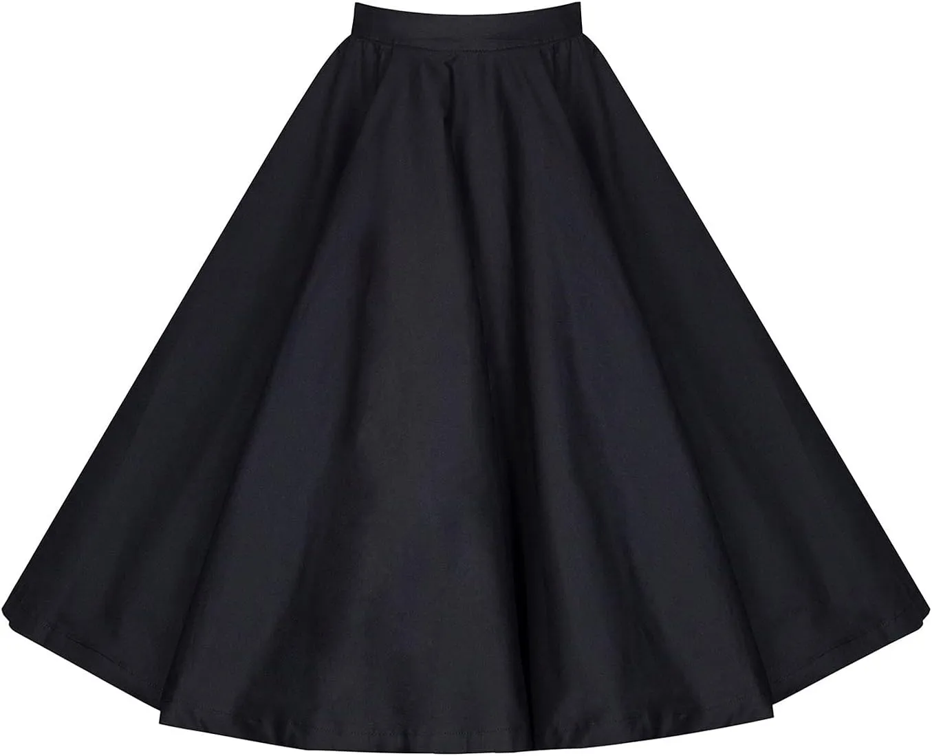 PEHMEA Women's Casual High Waist A Line Pleated Midi Skater Skirt