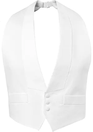 Pique Backless Vest & Self Tie Bow Tie