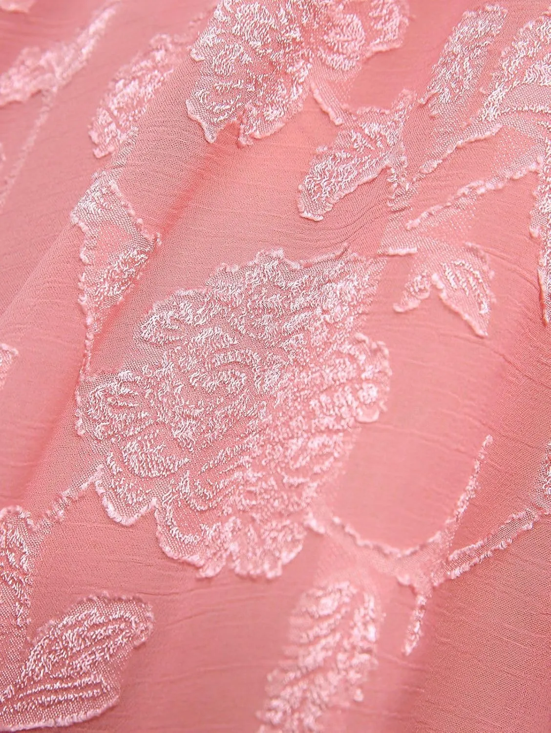 ROSE GAL Rosegal Plus Size Women Flower Jacquard Lace-up Ruched Sleeveless Blouse Flowy Handkerchief Hem Tank Top