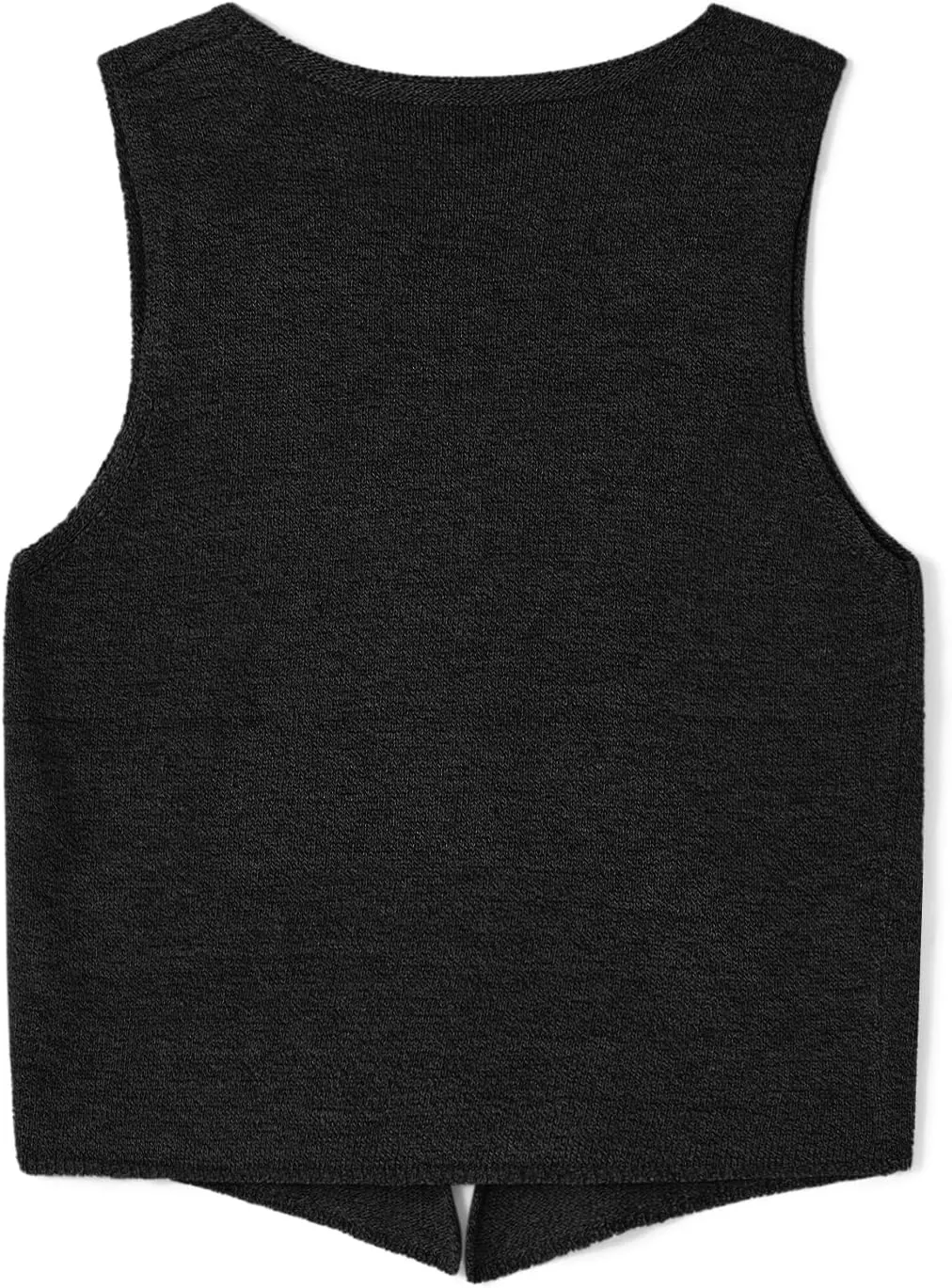 Sawden Women Sleeveless Cotton Knitted Vest Button Down Casual Y2k Streetwear