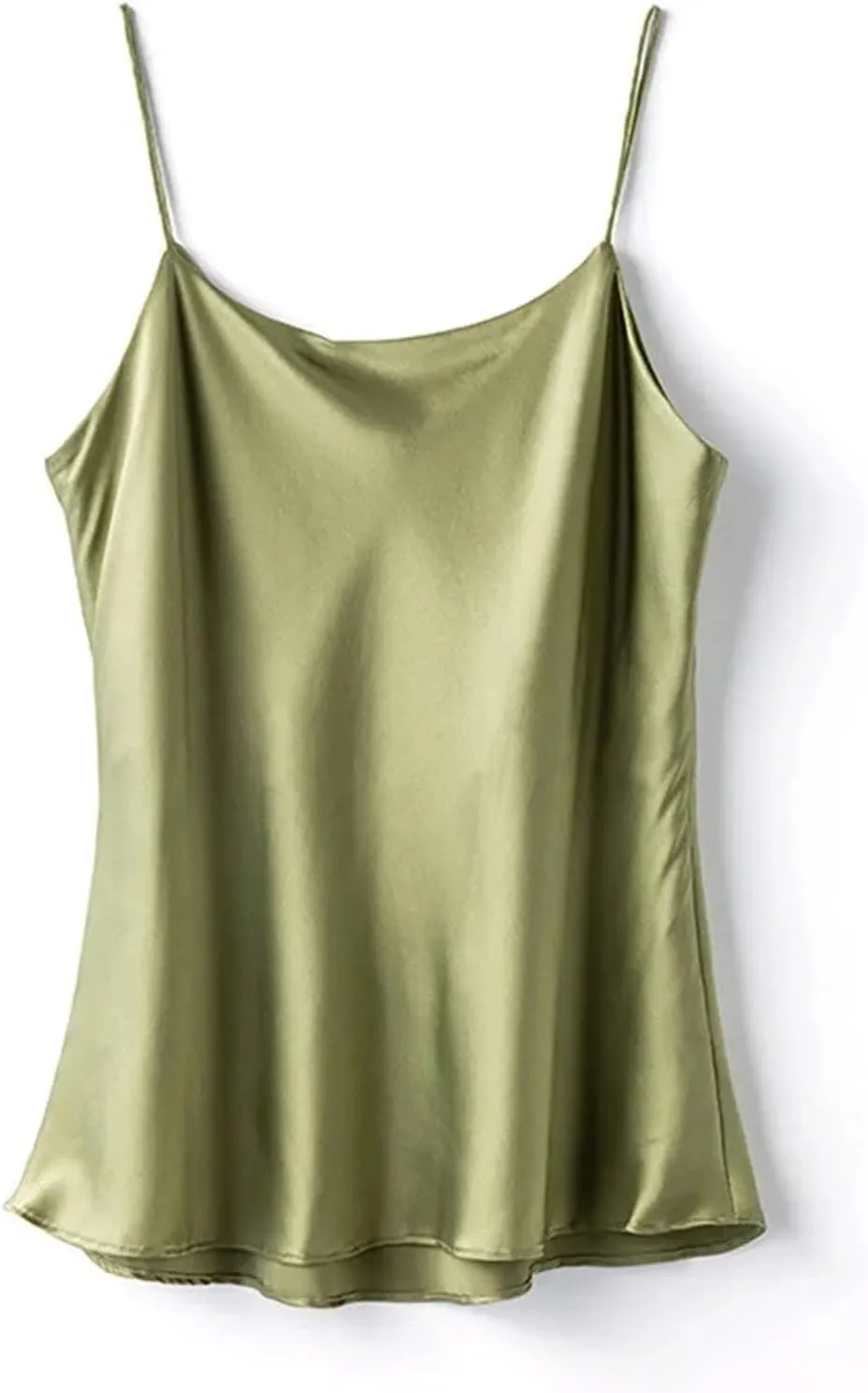Silk Camisole for Women Silk Bandeau Top Sexy V-Neck Tanks and Camis