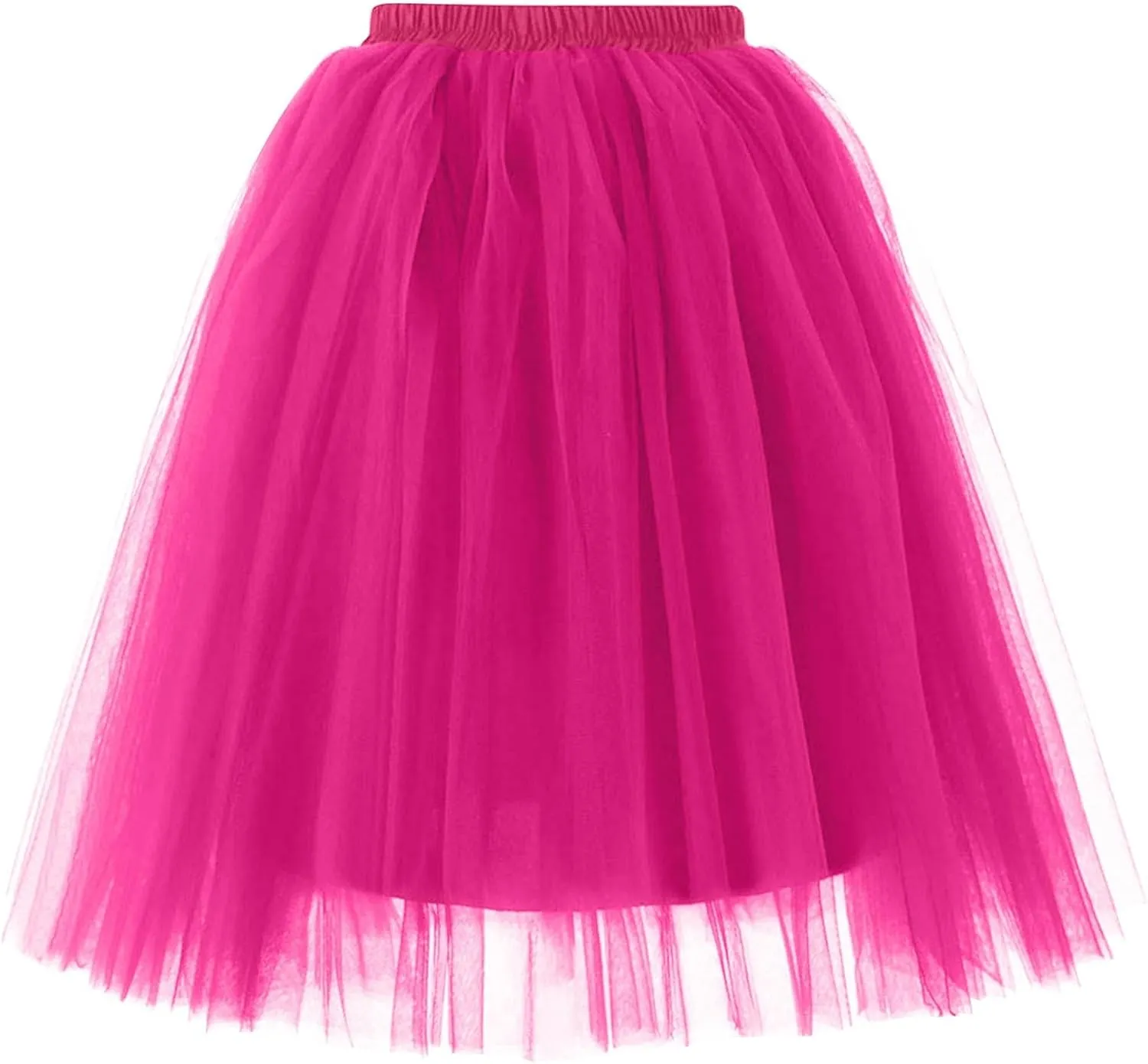 Skirts for Women Pleated Tulle Short Skirt Solid Color High Waist Tutu Ballet Half-Body Clothes Adult Dancing Skirts