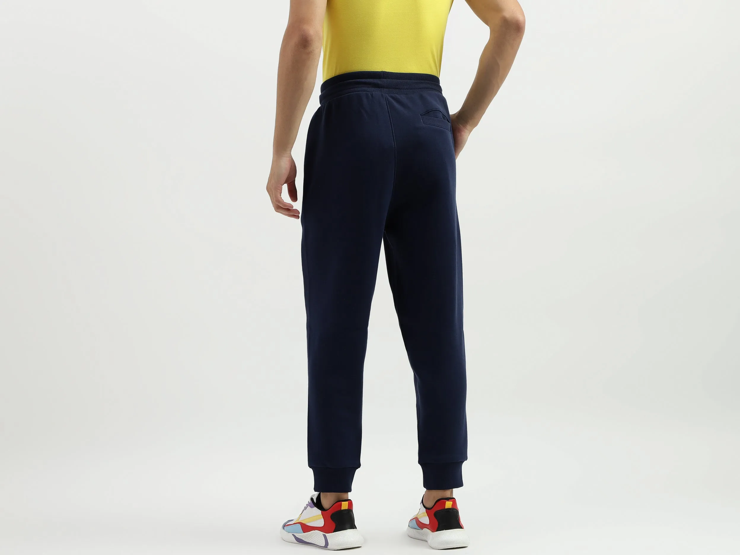 Solid Baggy Fit Trousers