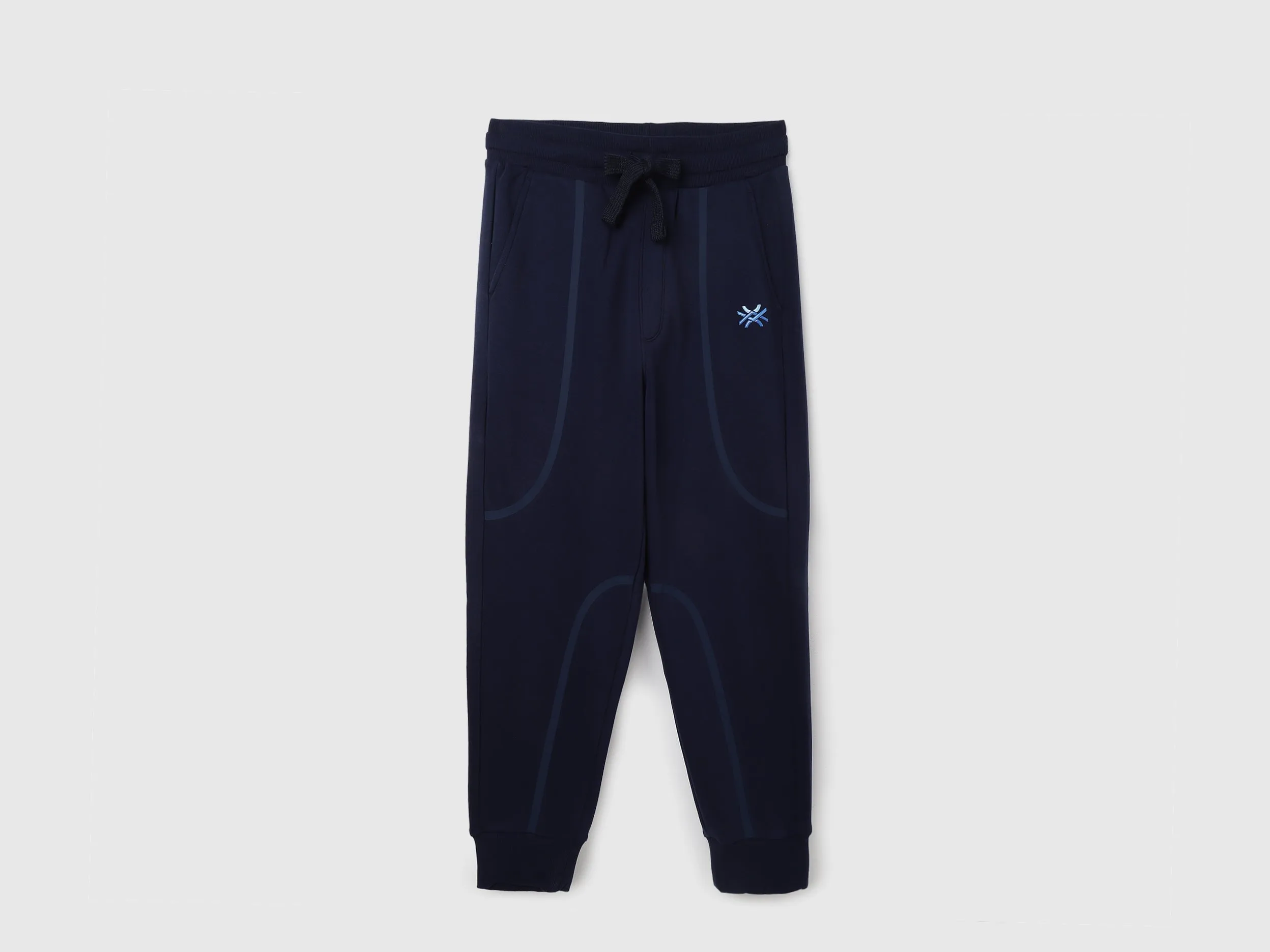 Solid Baggy Fit Trousers