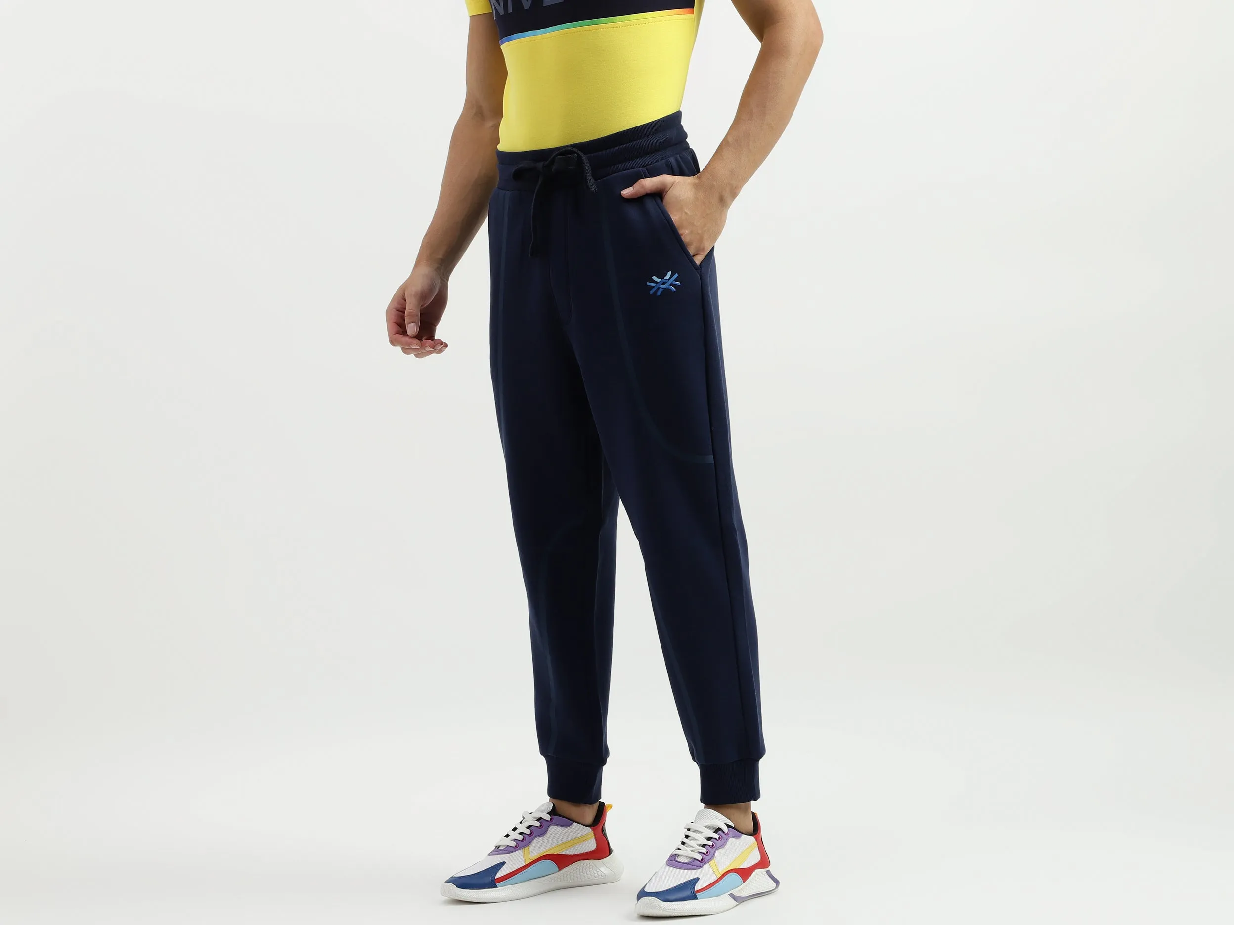 Solid Baggy Fit Trousers