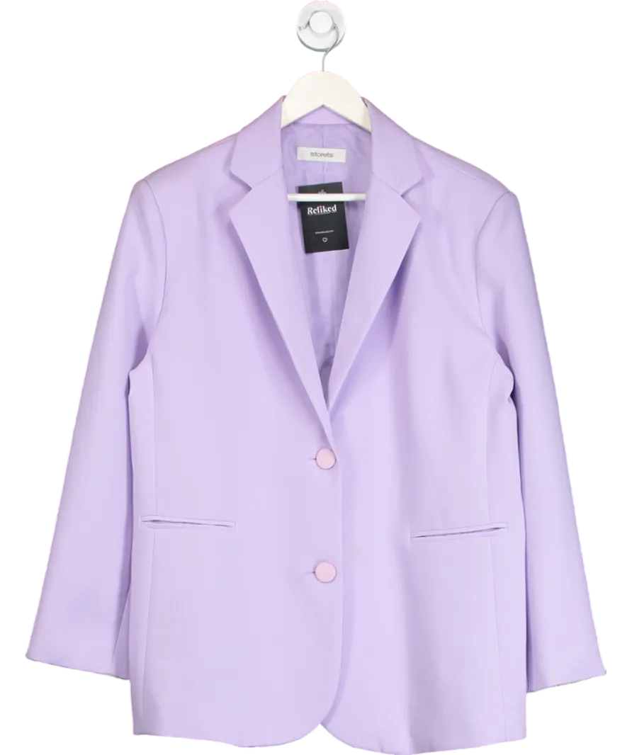 storets Purple Siena Boyfriend Blazer UK S/M