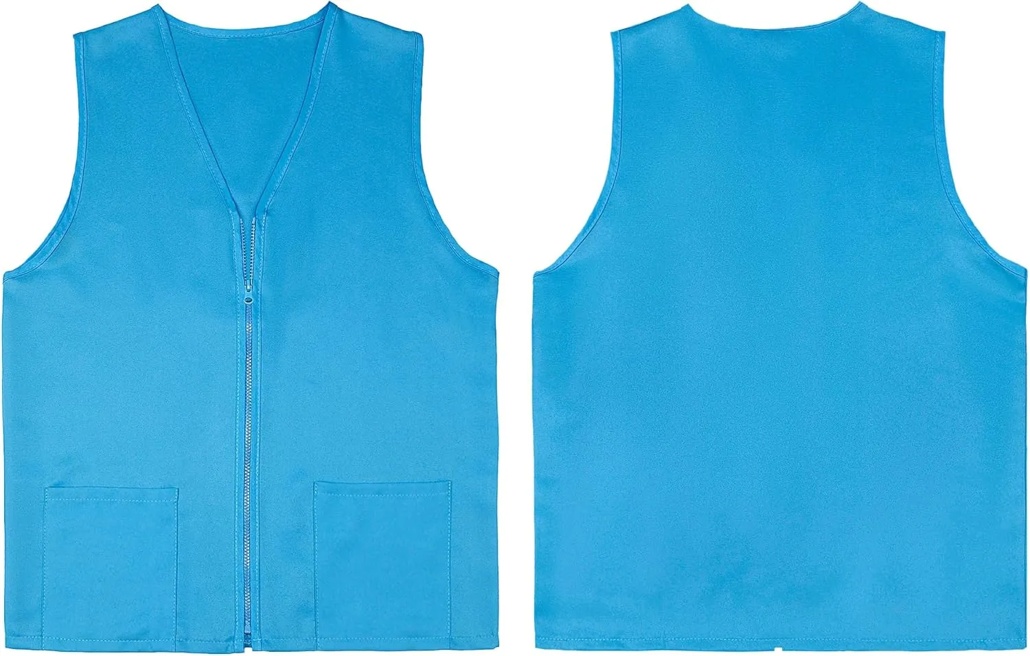 TopTie 5 Pack Volunteer Vest Waiter Bartender Work Uniform, Supermarket Clerk Workwear