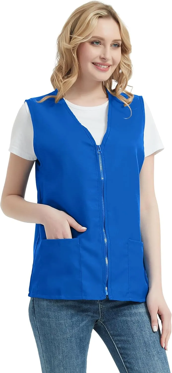 TopTie 5 Pack Volunteer Vest Waiter Bartender Work Uniform, Supermarket Clerk Workwear