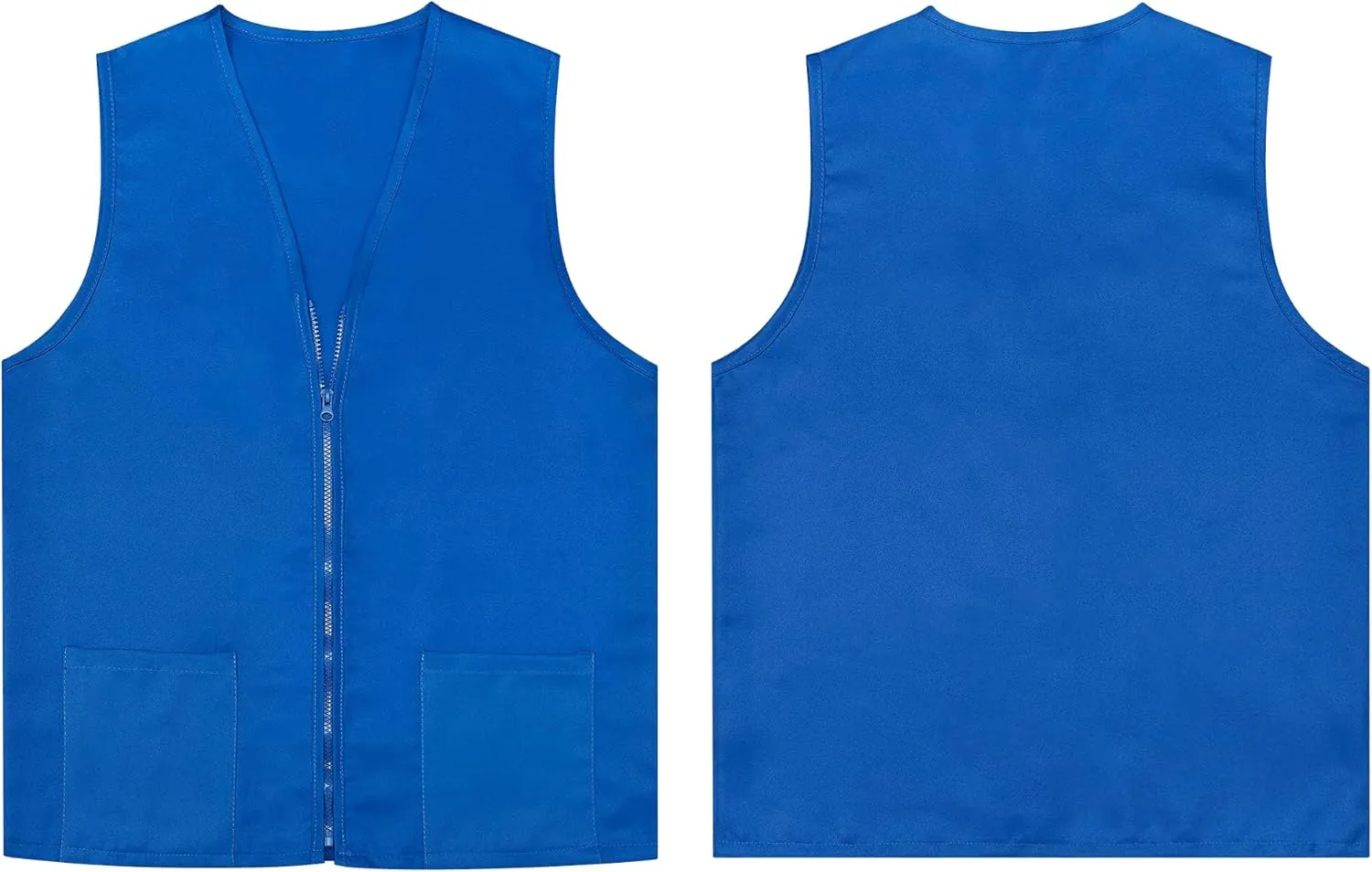 TopTie 5 Pack Volunteer Vest Waiter Bartender Work Uniform, Supermarket Clerk Workwear