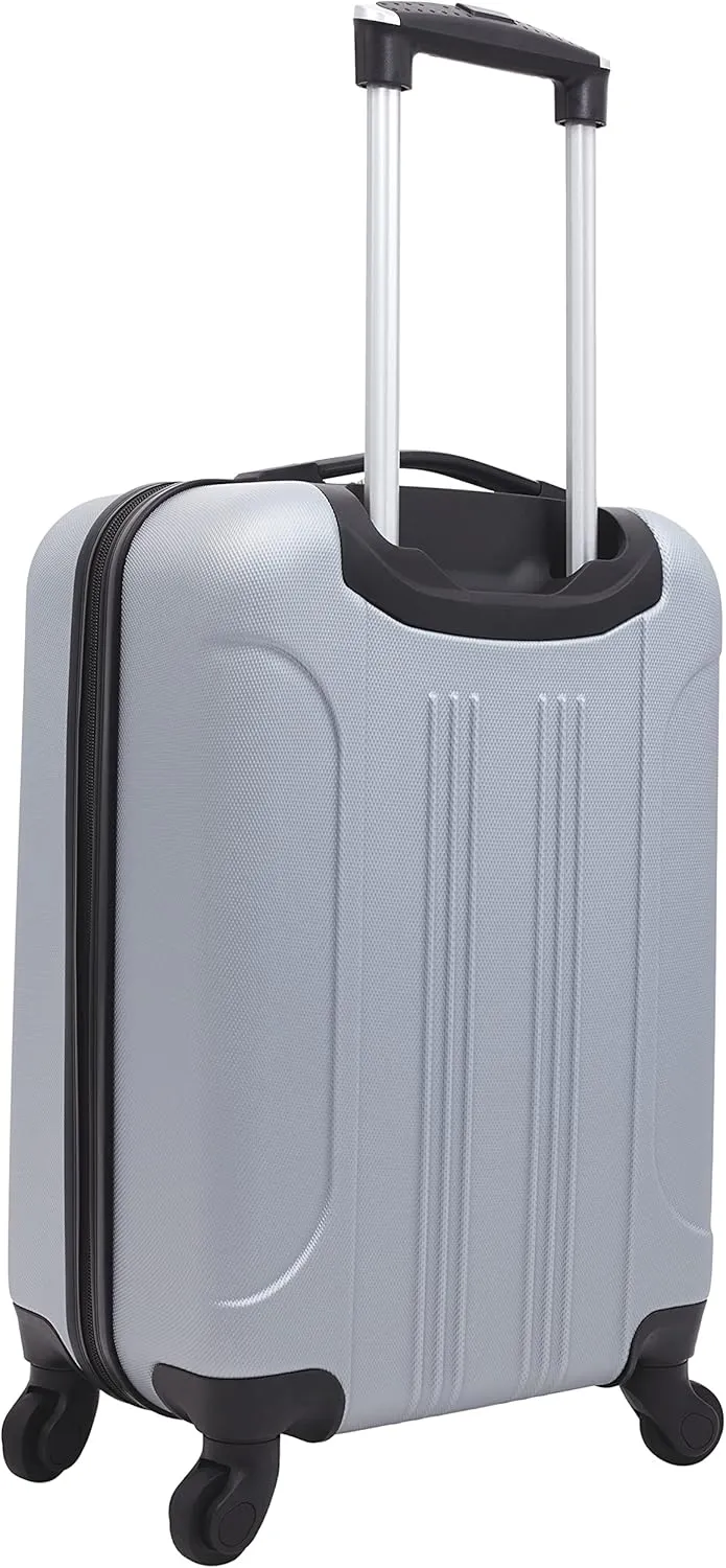 Travelers Club Cosmo Hardside Spinner Luggage, Silver, Carry-On 20-Inch