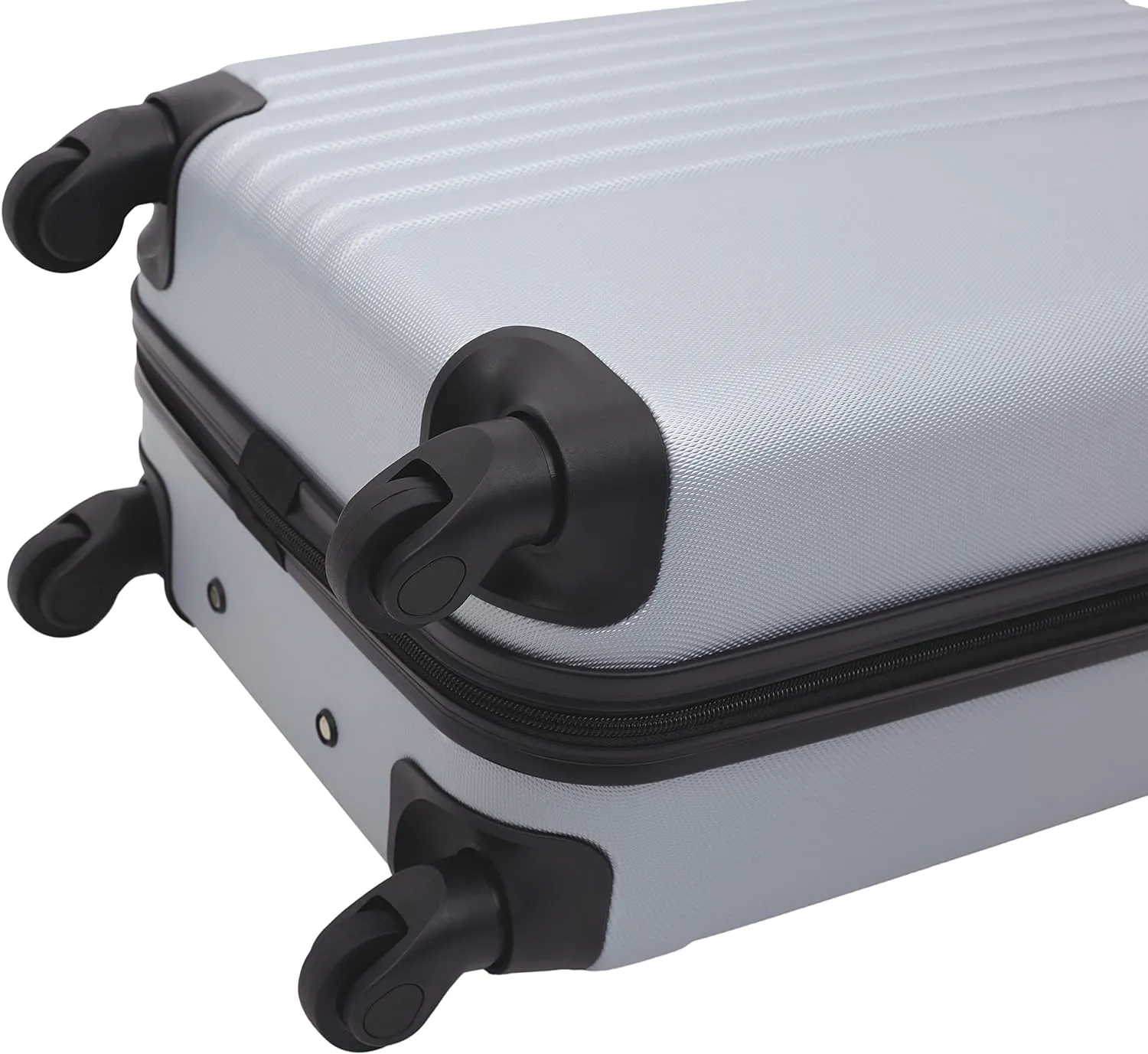 Travelers Club Cosmo Hardside Spinner Luggage, Silver, Carry-On 20-Inch