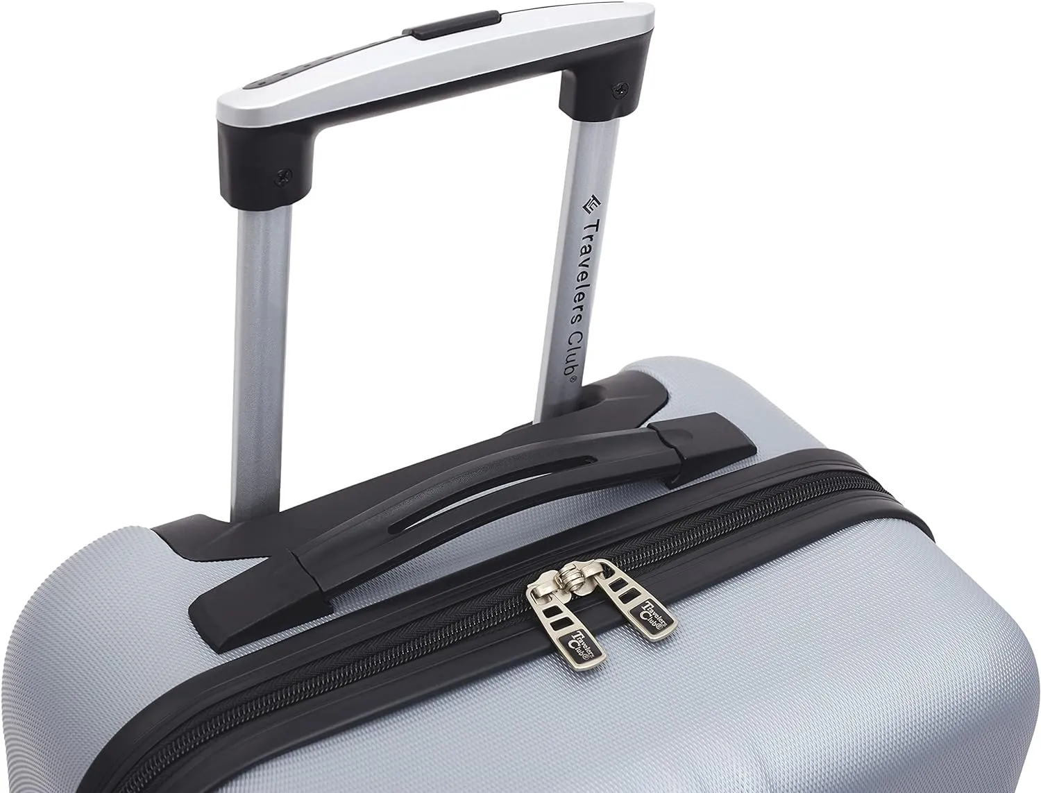 Travelers Club Cosmo Hardside Spinner Luggage, Silver, Carry-On 20-Inch