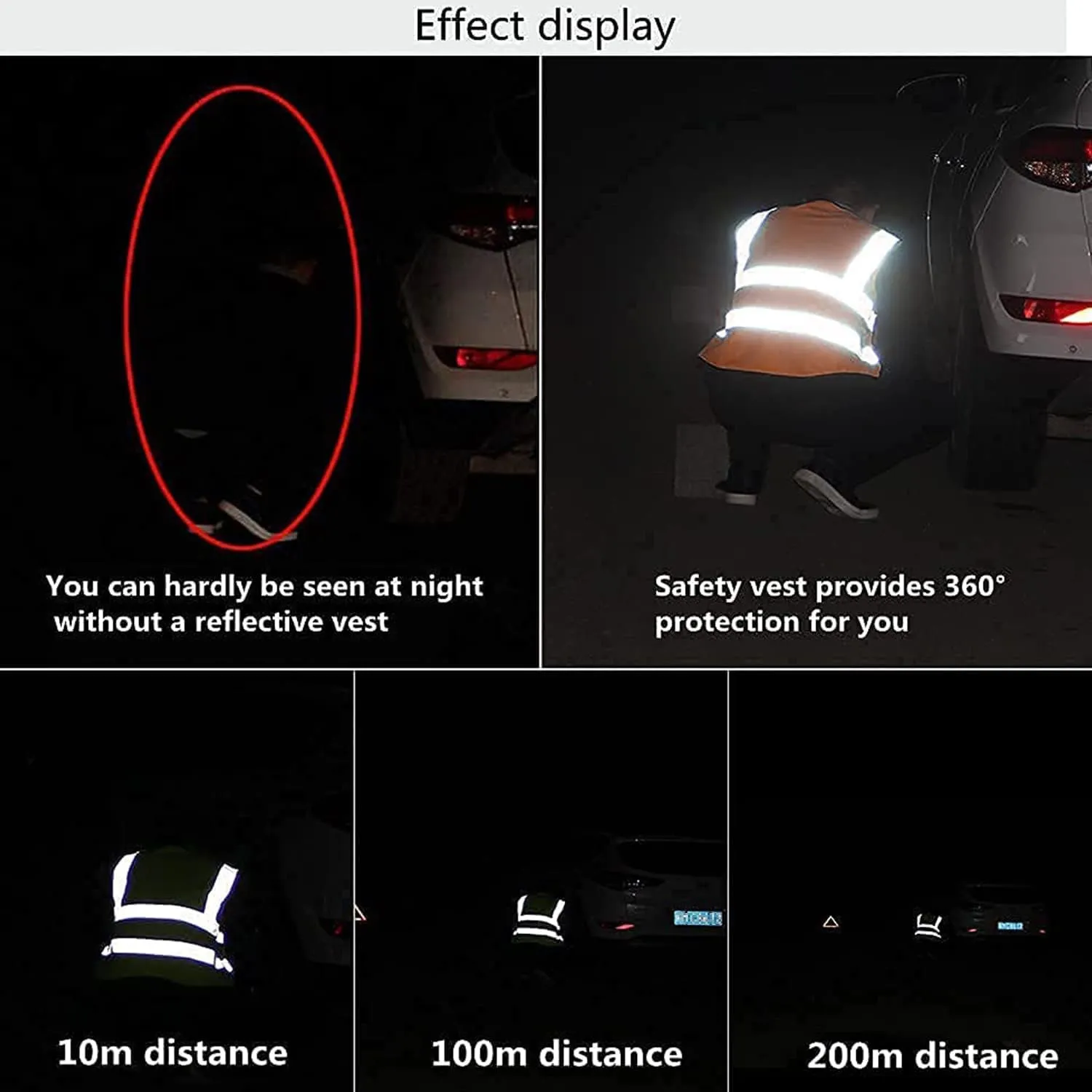 Tydon Guardian Reflective Safety Vest for Women Men High Visibility Security With Pocket Zipper Front Meet ANSI/ISEA Standard