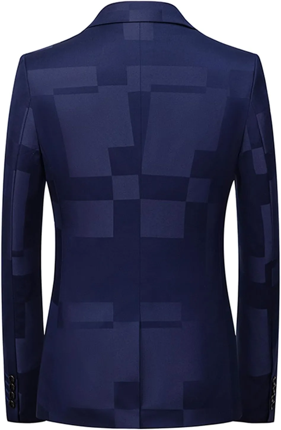 UNINUKOO Mens Blazer Jacket Plaid Slim Fit Casual Party Prom Ligthweight Sport Coat Suit Separates