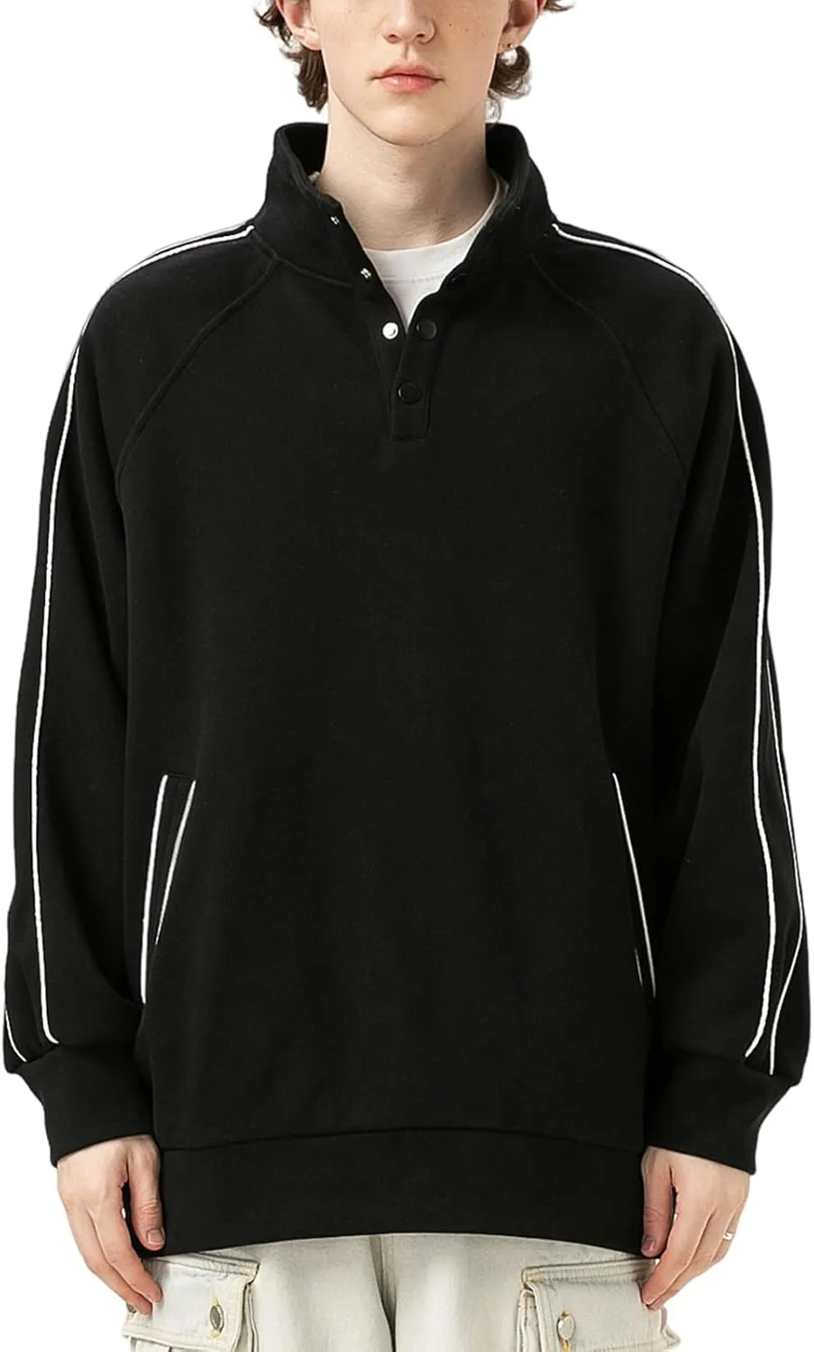 Unisex Oversized Hoodies Long Sleeve Cotton Sweatshirts Pullover Pullover Fall Outfits