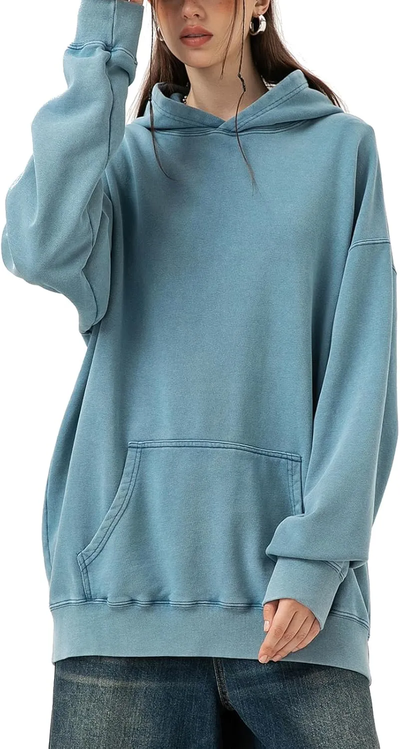Unisex Oversized Hoodies Long Sleeve Cotton Sweatshirts Pullover Pullover Fall Outfits